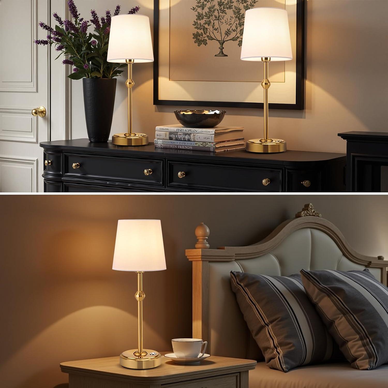 Lámpara de Mesa LED Inalámbrica KOZEOTA BTL001 4000mAh Bronce