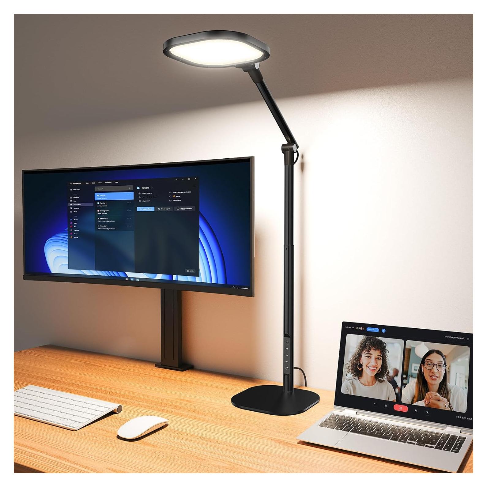 Lámpara de Escritorio LED LitONES F650-B Ajustable 101.6cm