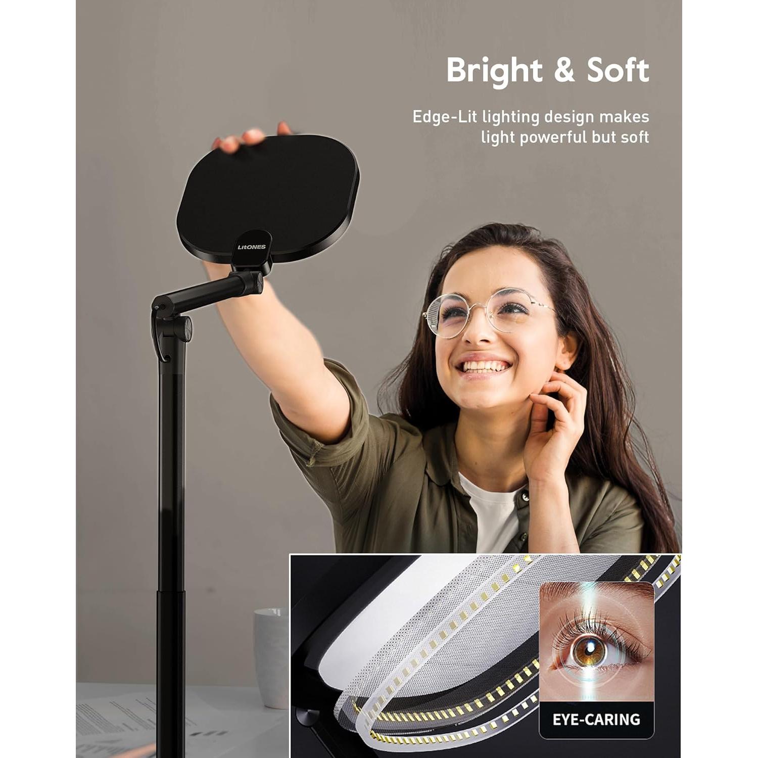 Lámpara de Escritorio LED LitONES F650-B Ajustable 101.6cm