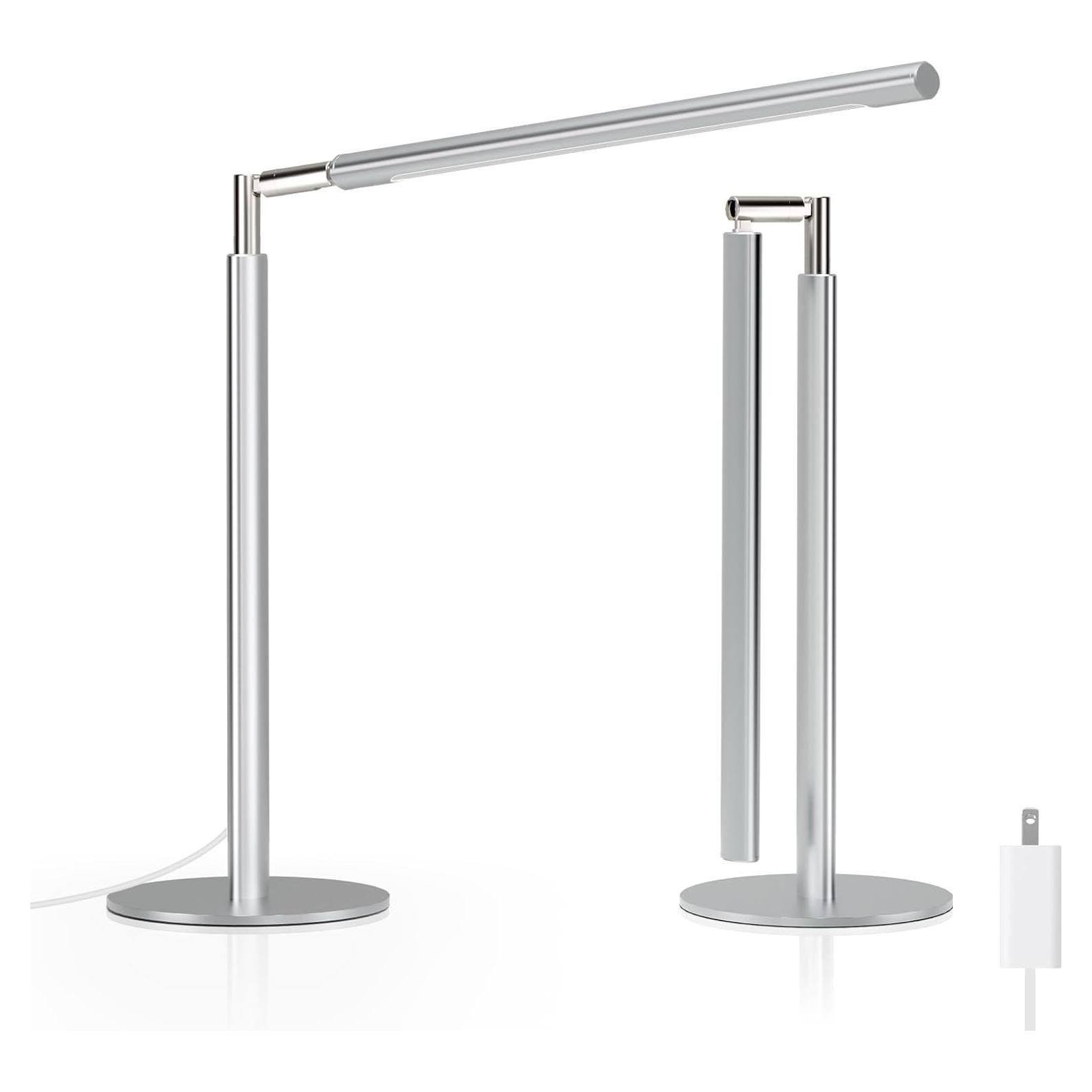 Lámpara de Escritorio LED ALFELE 15W Plata Regulable 4 Colores