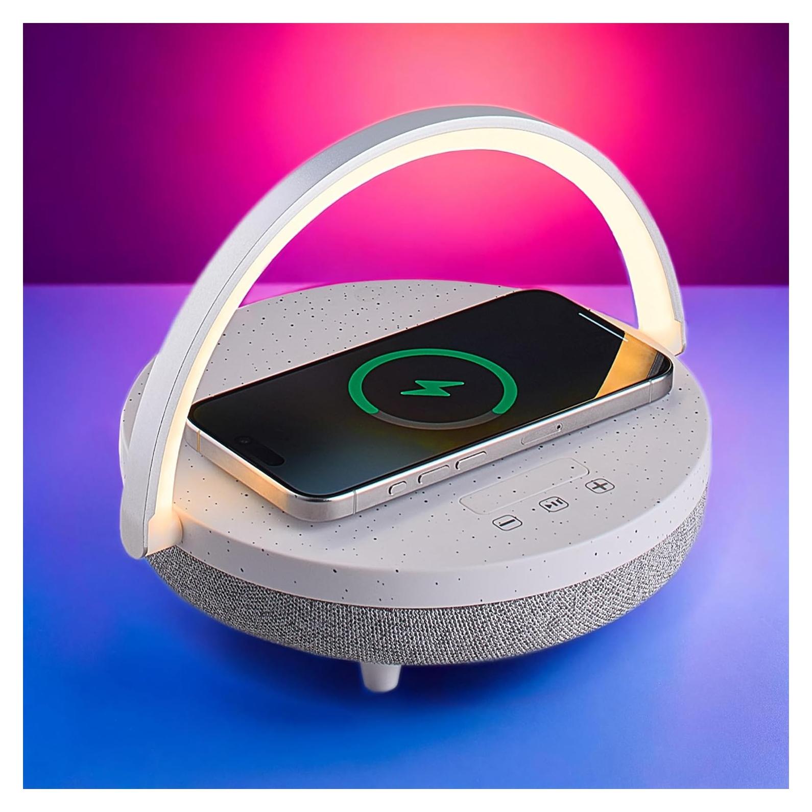 Lámpara de Noche LED BELMAK T11 con Cargador Inalámbrico 6 en 1