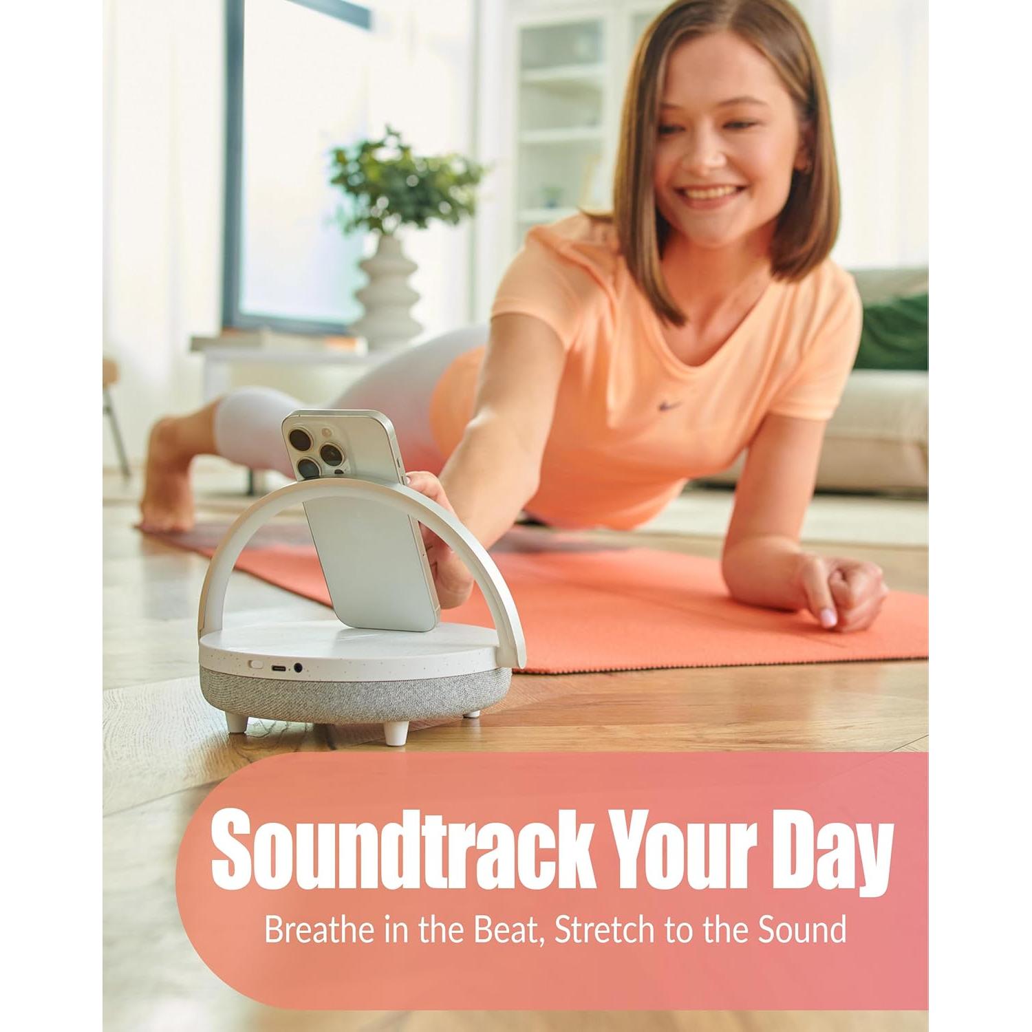 Lámpara de Noche LED BELMAK T11 con Cargador Inalámbrico 6 en 1