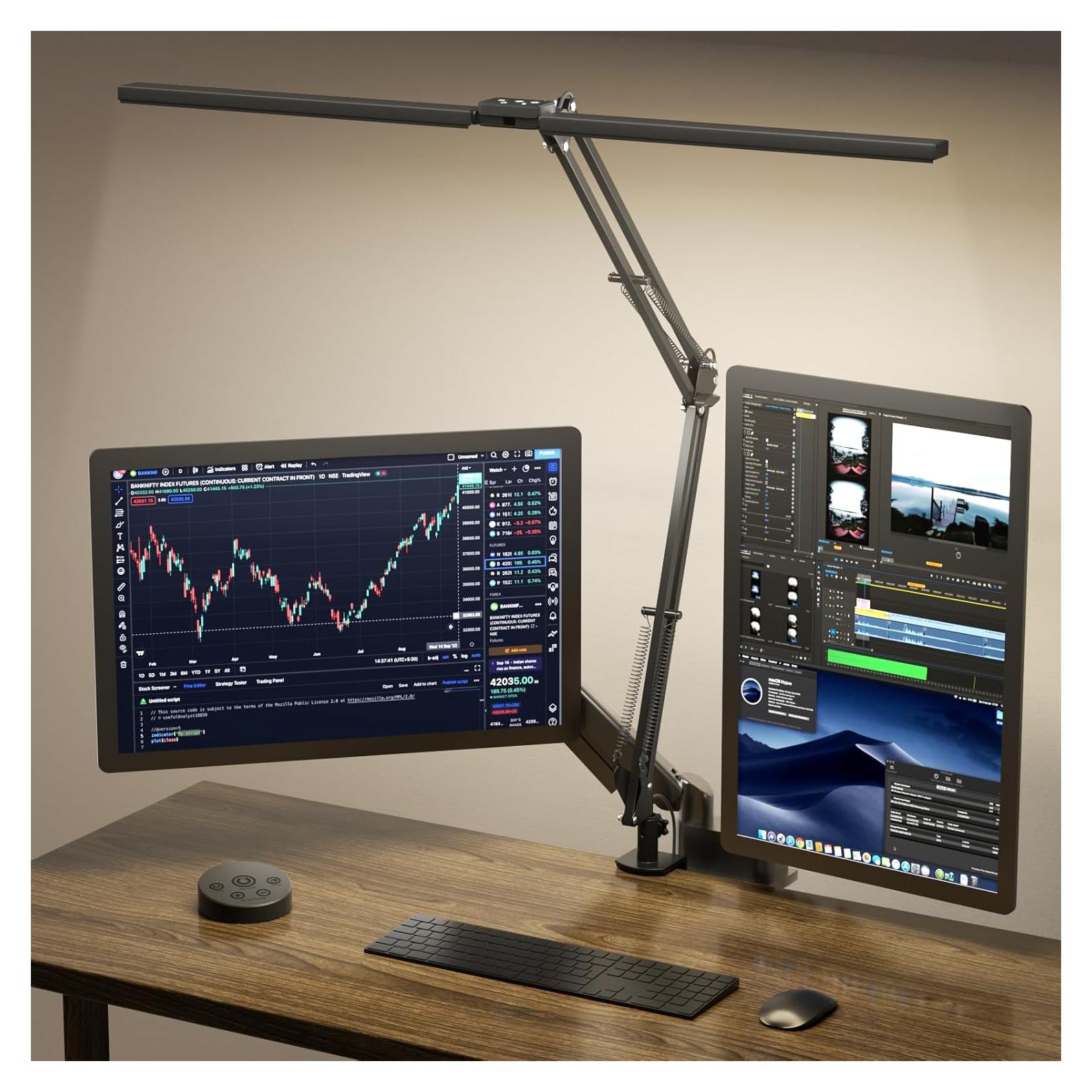 Lámpara de Escritorio LED SKYLEO 2400LM Ajustable con Control Remoto