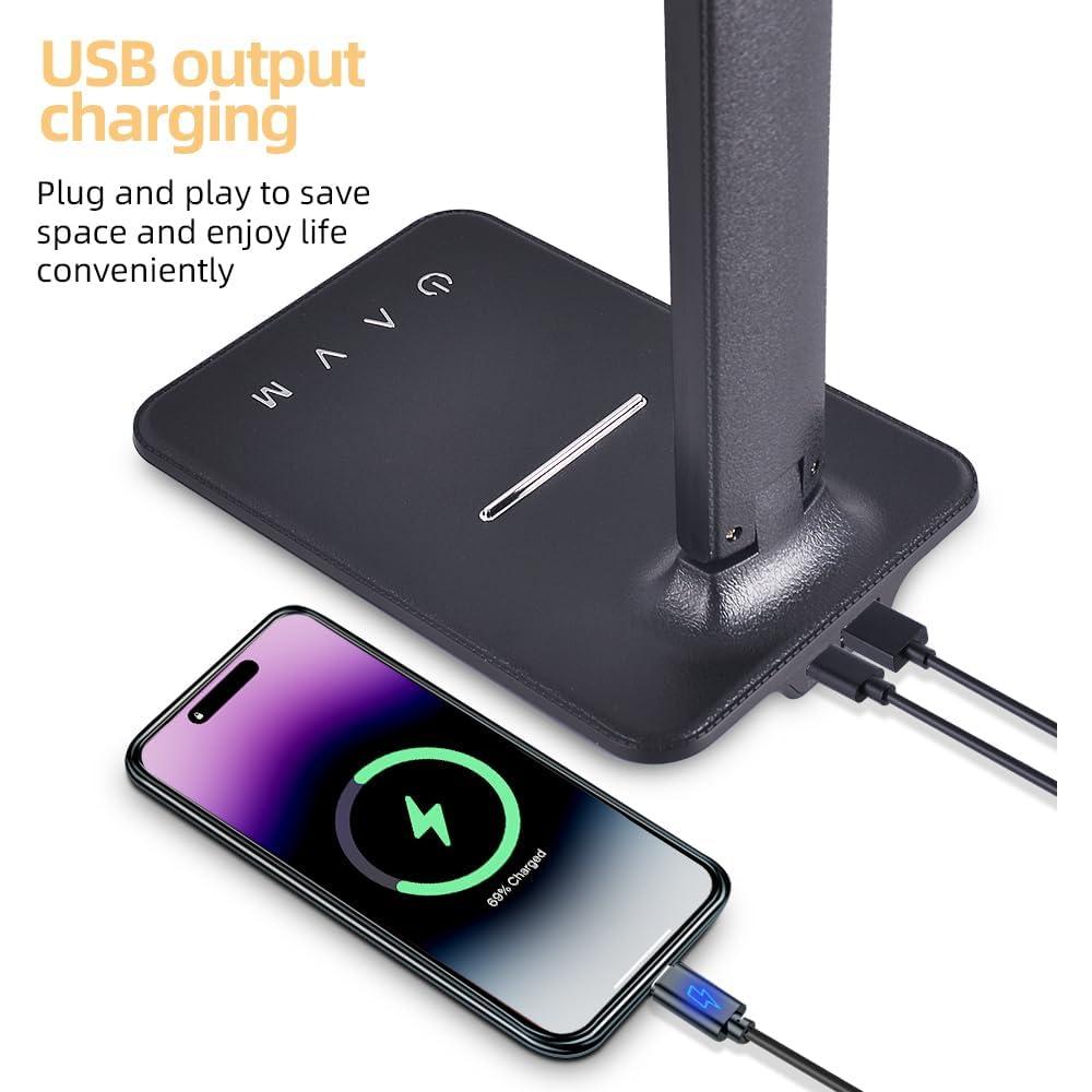 Lámpara de Escritorio LED XZDDL Plegable con USB 5 Modos