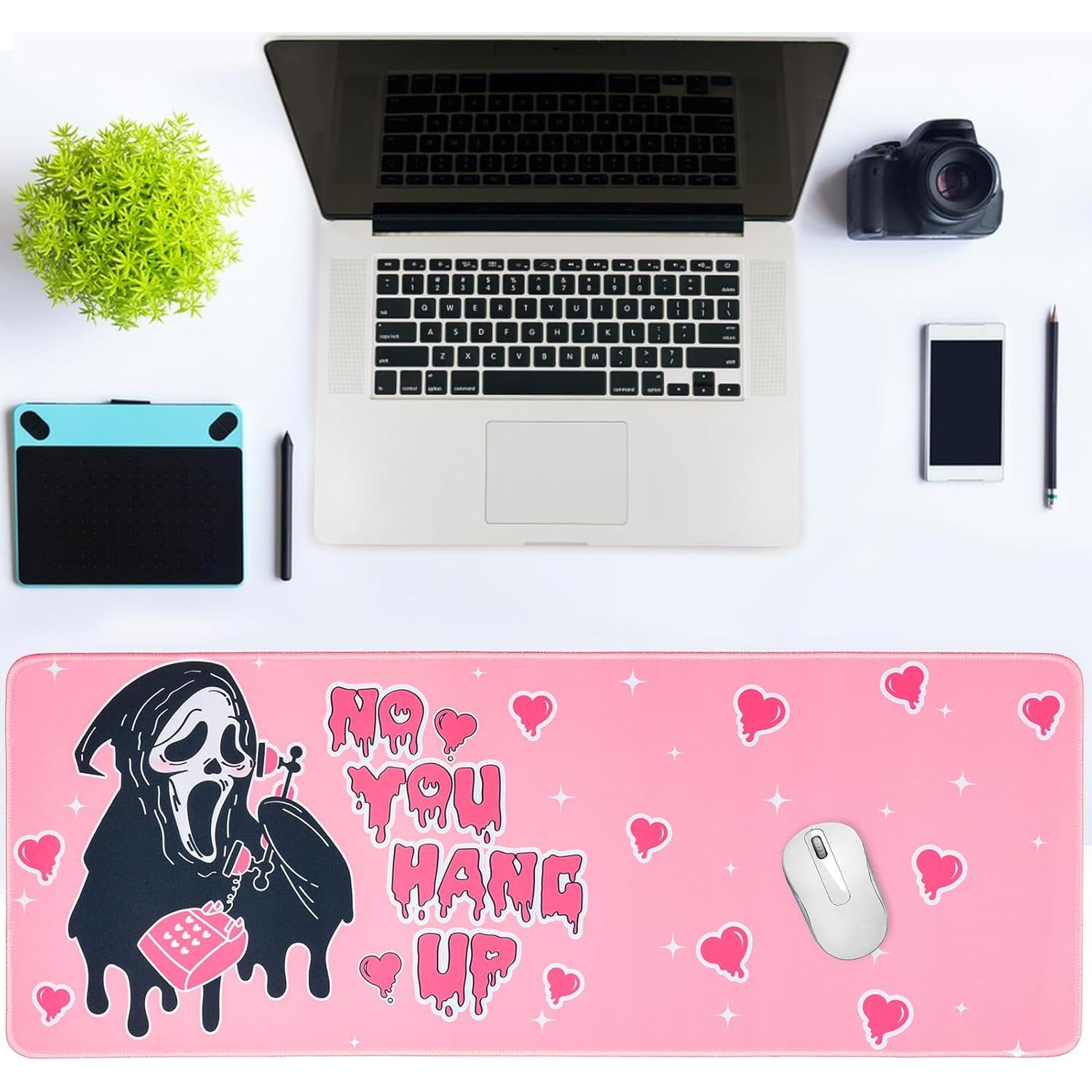 Alfombrilla de Ratón Gaming Grande BOHJPIS Rosa 80x30cm Antideslizante