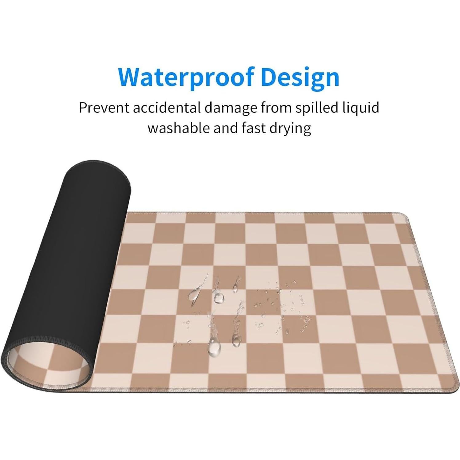 Alfombrilla de Ratón Grande TOXXU 80x30 cm Marrón Antideslizante