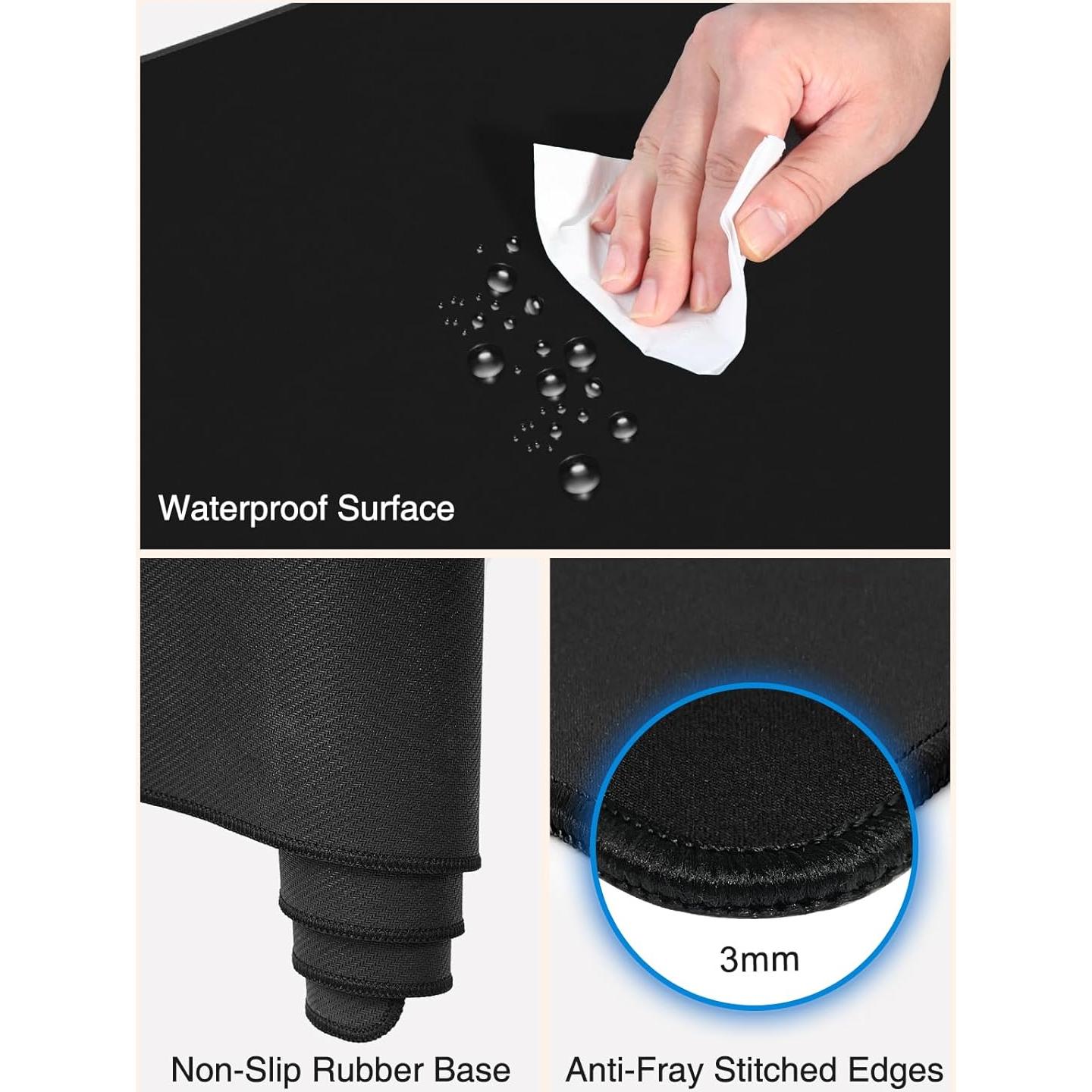 Alfombrilla de Carga Inalámbrica 15W abc.mat 80x40cm Negra