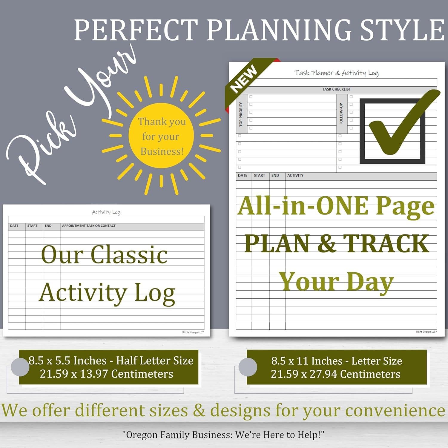 Planificador de Tareas Life Charge 60 Páginas 21.6x27.9 cm