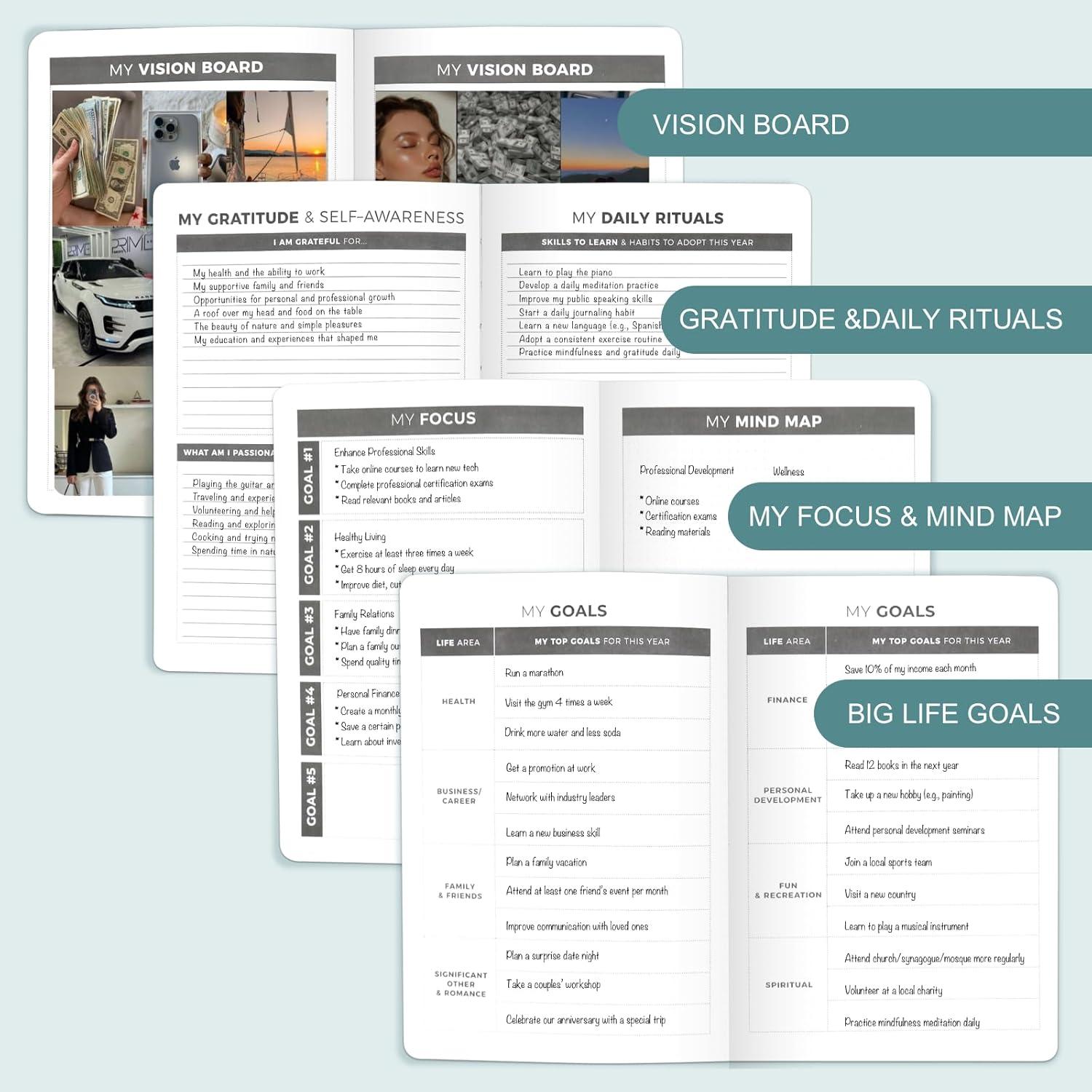 Planificador Semanal y Mensual A5 SHENFUYA Verde Oscuro