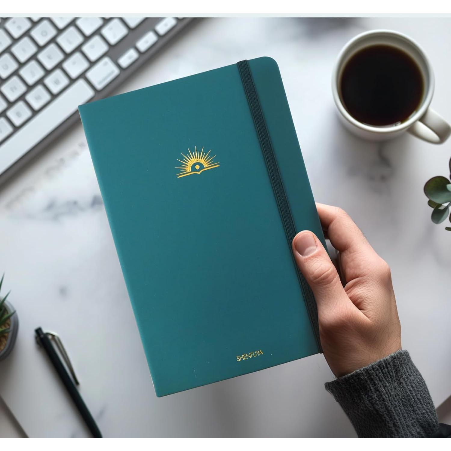 Planificador Semanal y Mensual A5 SHENFUYA Verde Oscuro