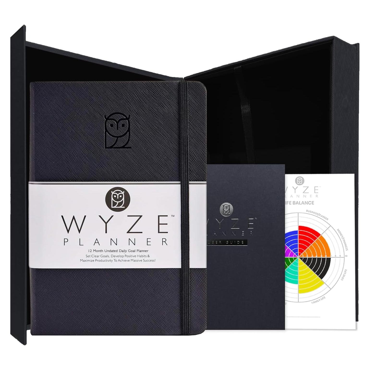 Planificador Diario Sin Fecha Wyze B5 1 Año Negro