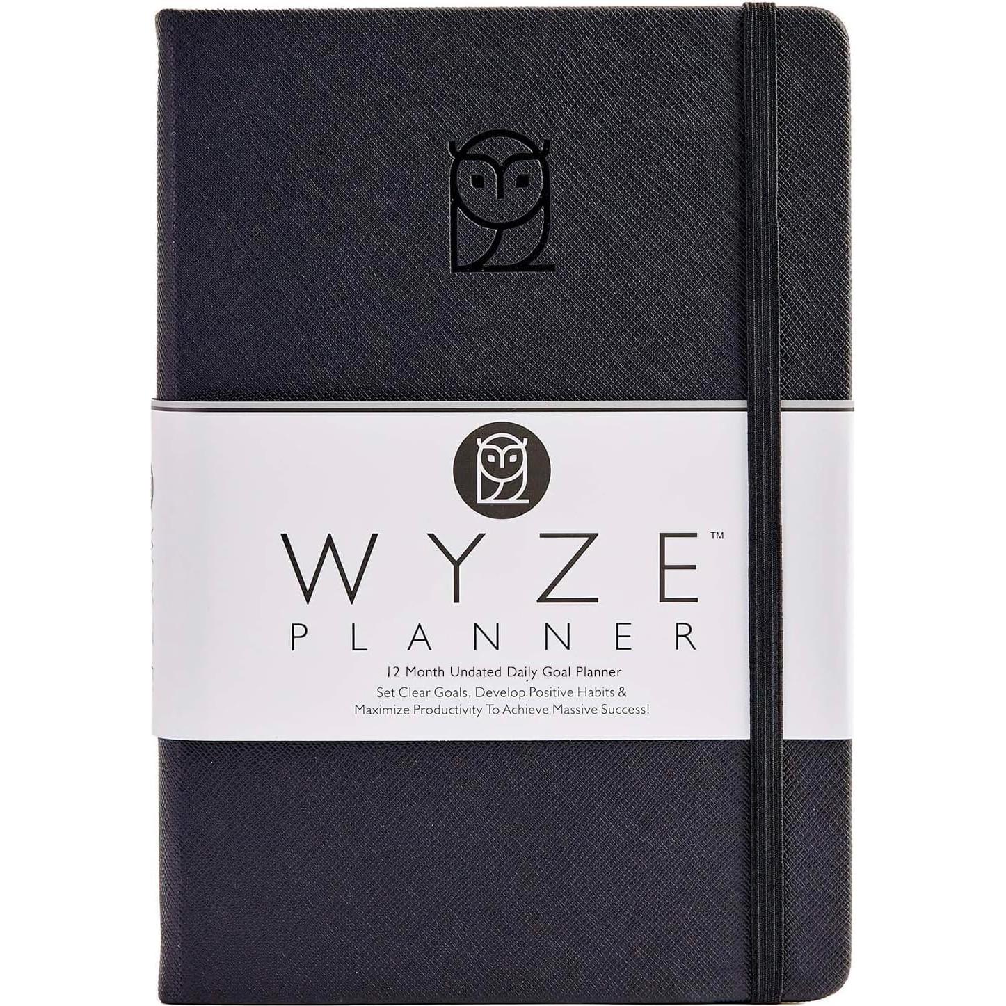 Planificador Diario Sin Fecha Wyze B5 1 Año Negro