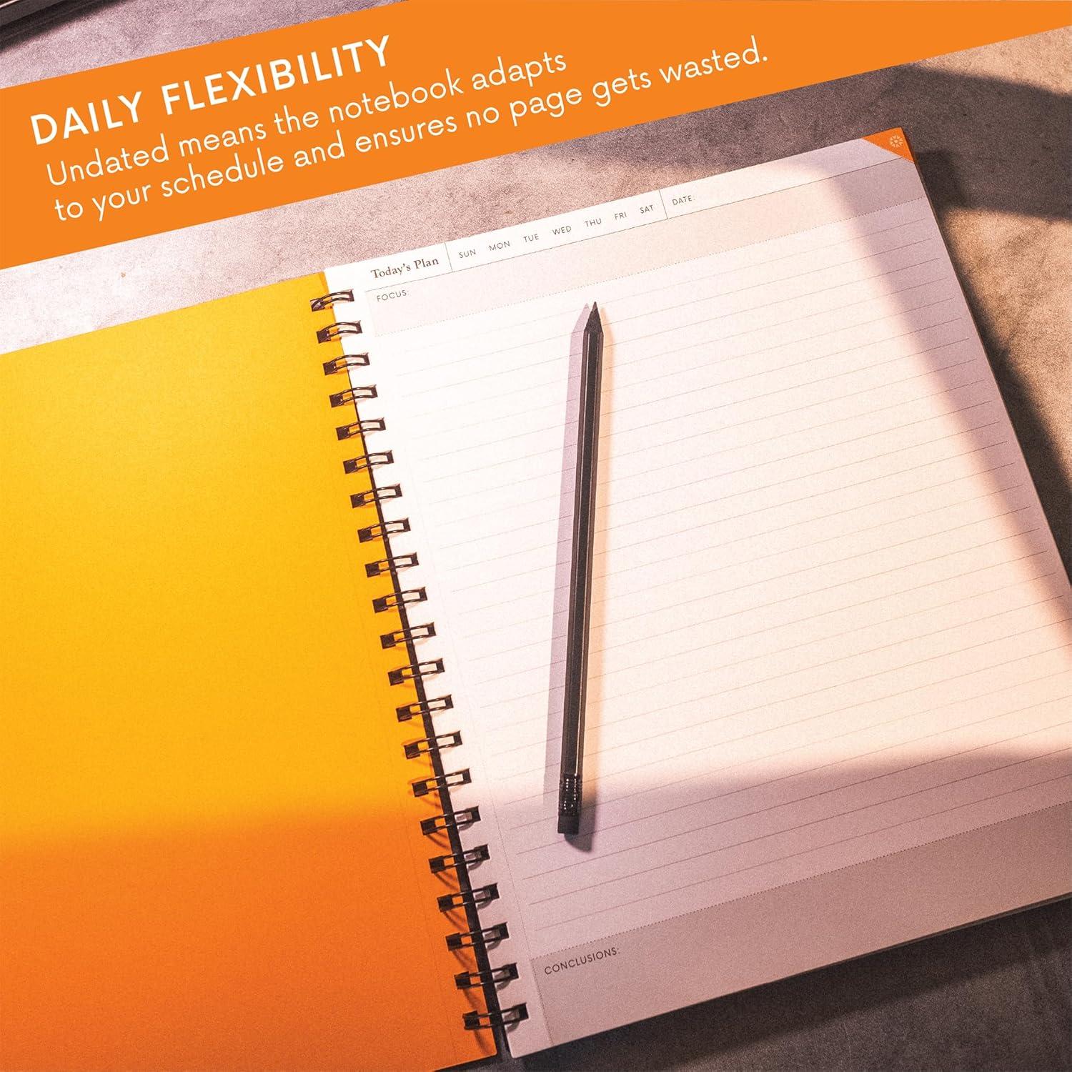 Planificador Diario Sin Fecha Notsu | 160 Páginas Papel 120 gsm