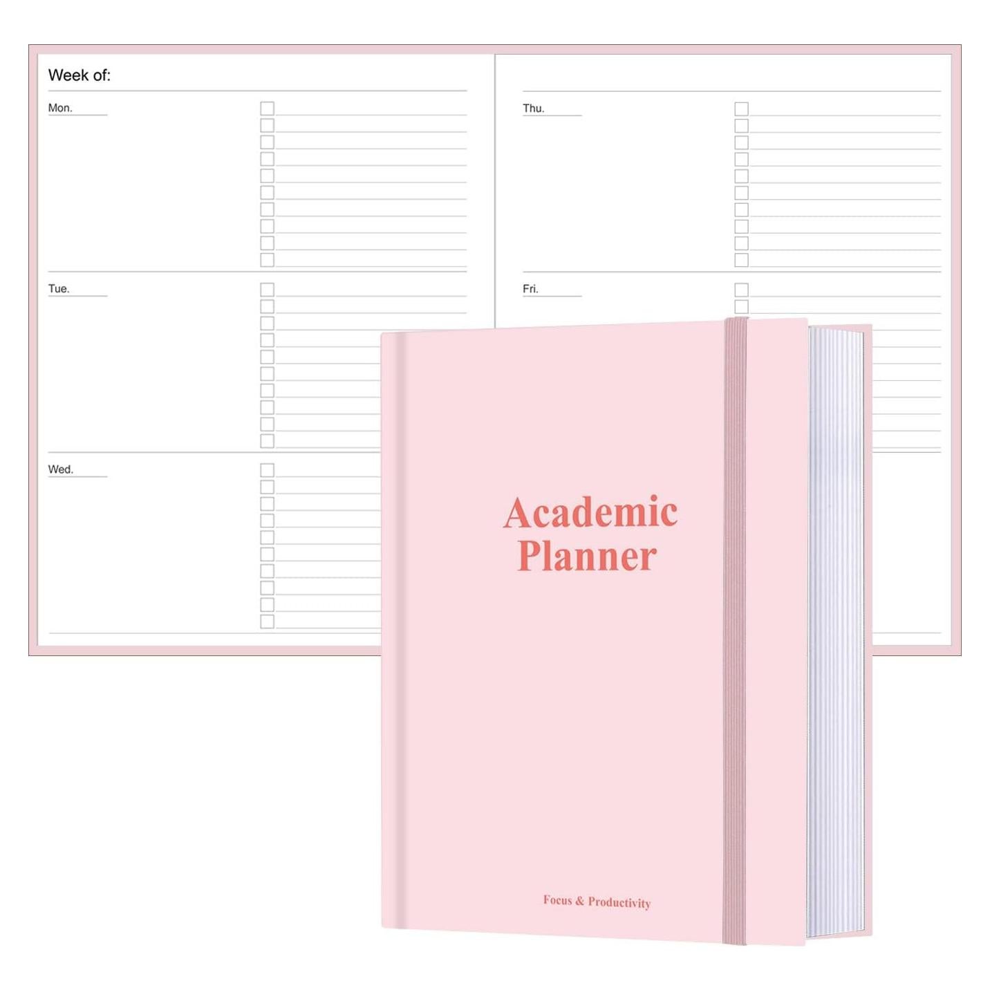 Planificador Académico No Datado Tuun Fuplan 2025-2026 Rosa 200 Páginas