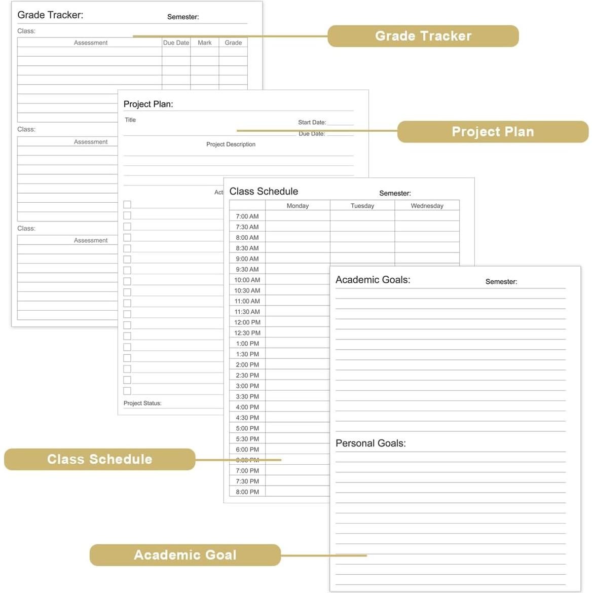 Planificador Académico No Datado Tuun Fuplan 2025-2026 Rosa 200 Páginas