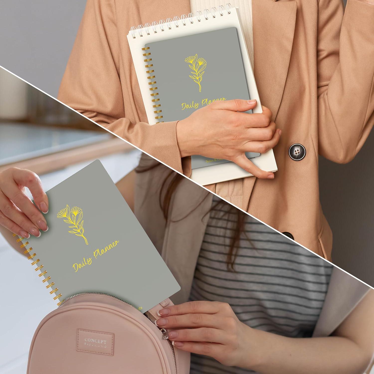 Planificador Diario Sin Fecha meDolove Verde Salvia 13.97x21.59cm