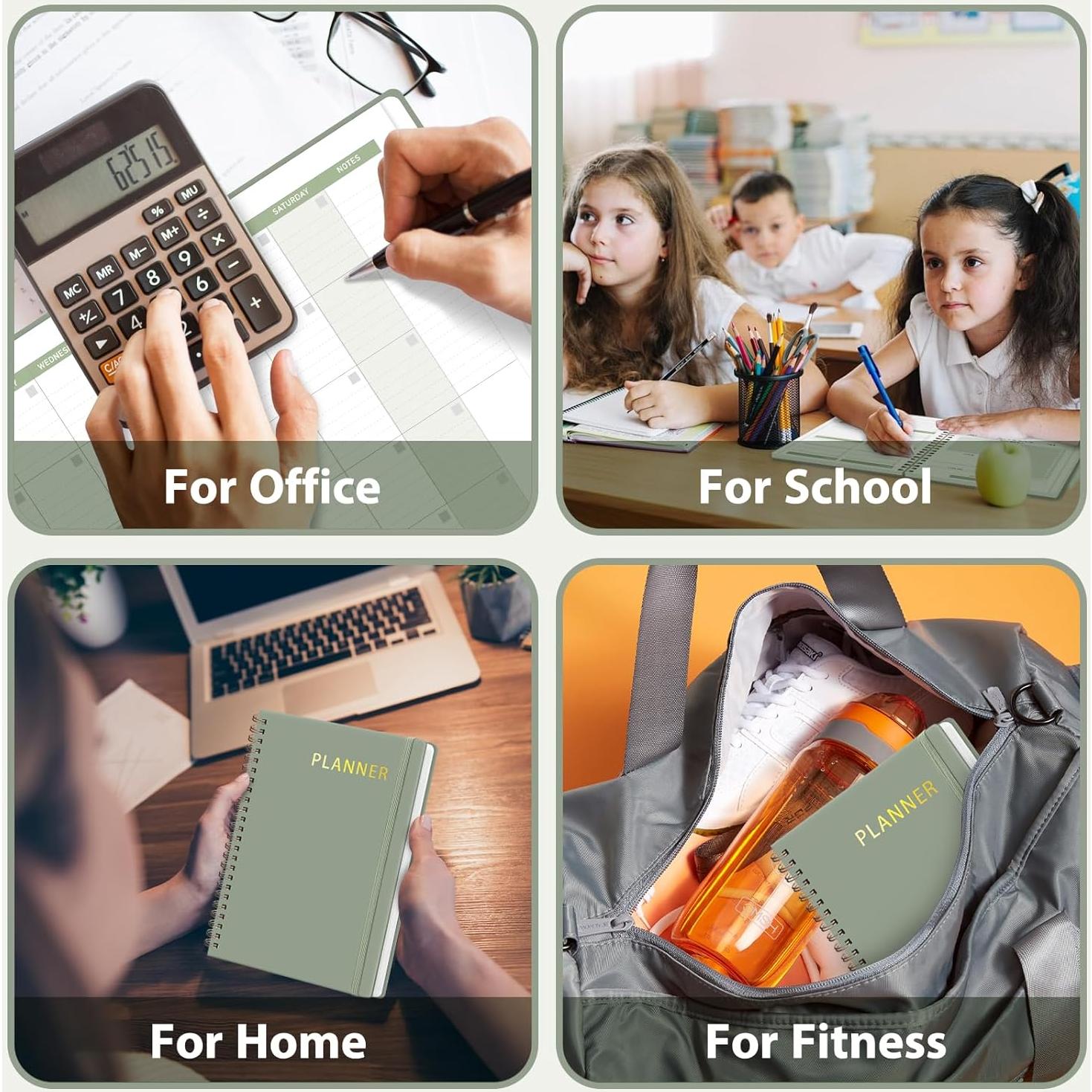 Planificador Semanal Sin Fecha VALOME A5 Verde 52 Semanas