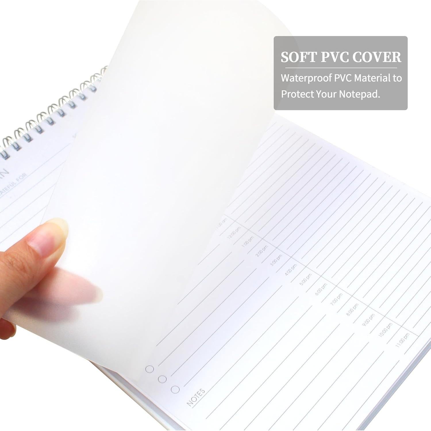 Planificador Diario 24 Horas KAICN - 3 Pcs, 16.5x24.9 cm