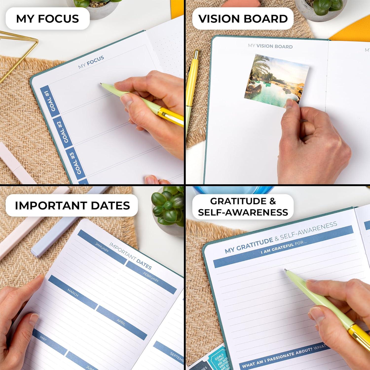 Planificador Semanal Clever Fox A5 Sin Fecha Teal Oscuro