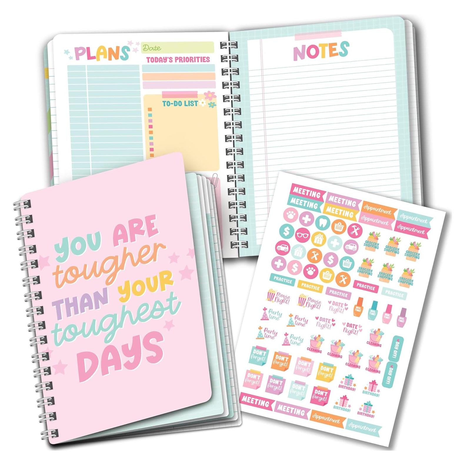 Planificador Diario Hadley Designs Rosa 2025-2026 14.7x21 cm