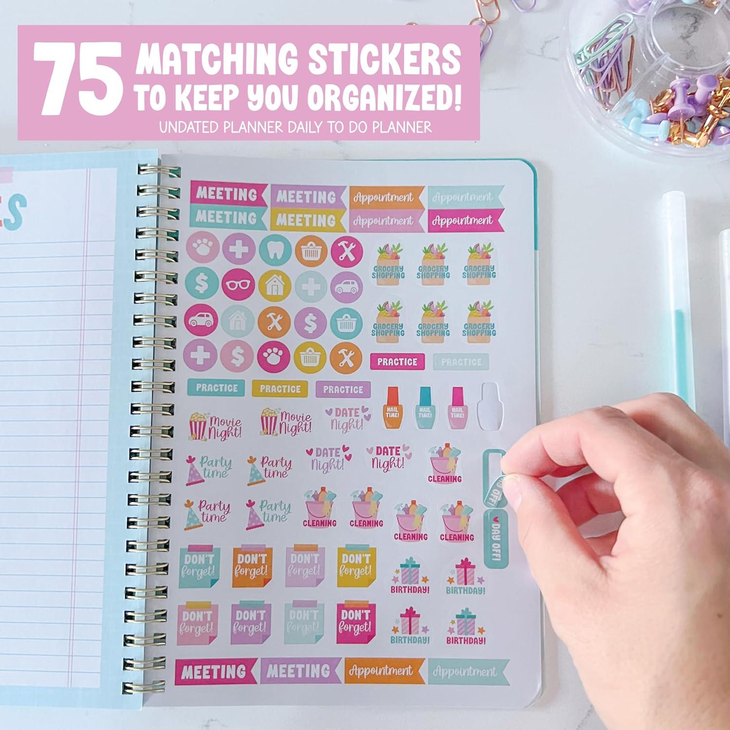 Planificador Diario Hadley Designs Rosa 2025-2026 14.7x21 cm