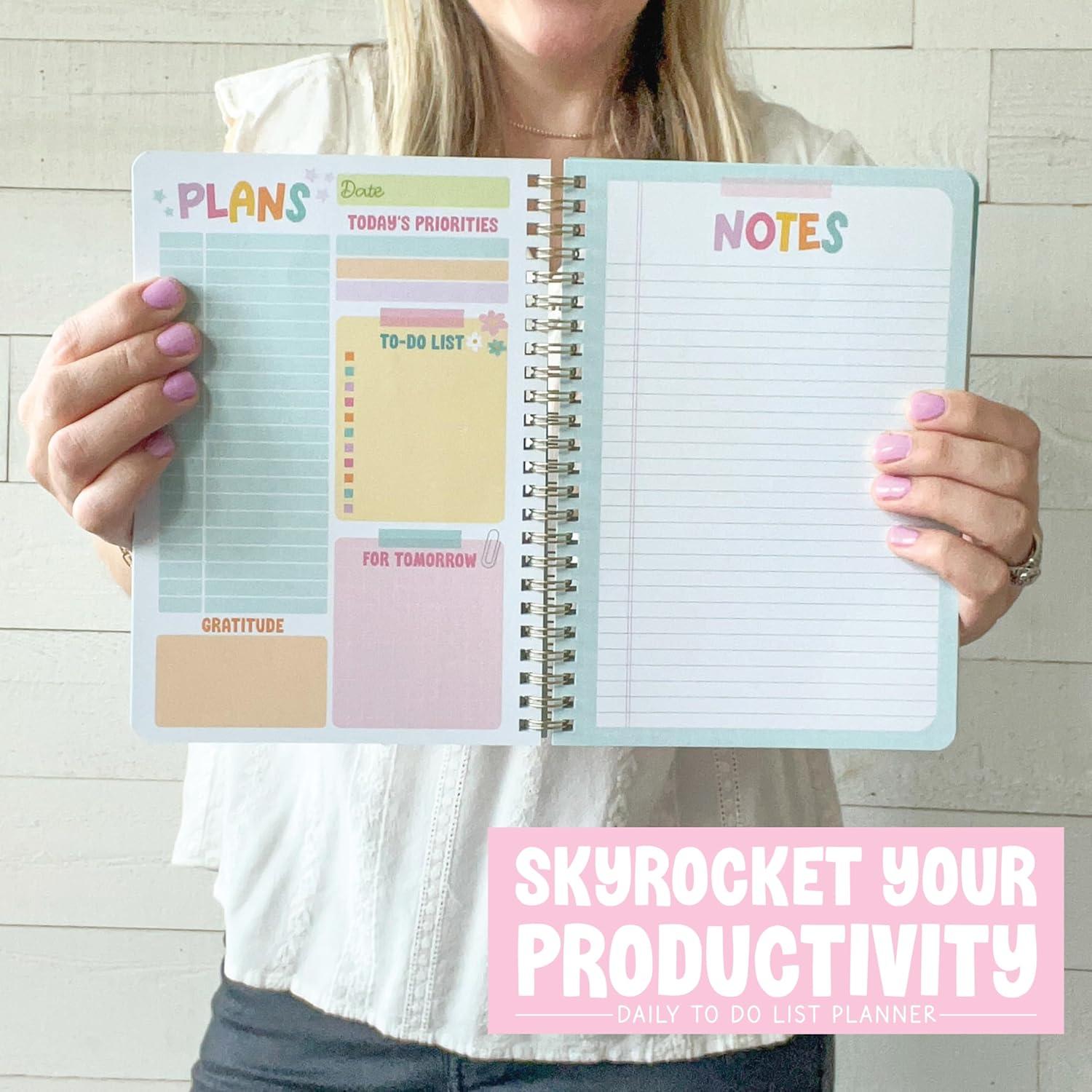 Planificador Diario Hadley Designs Rosa 2025-2026 14.7x21 cm