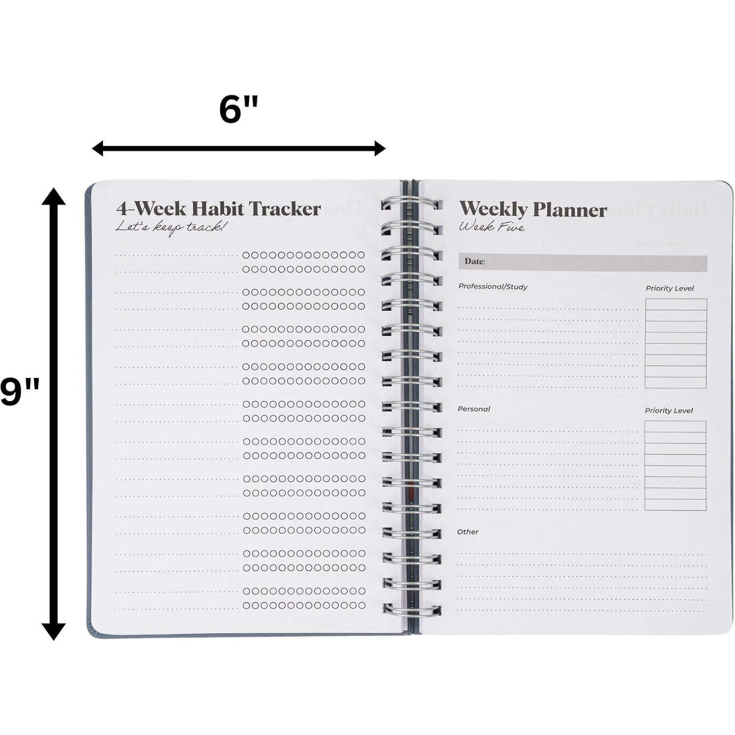 Planificador Diario TDAH Joytiva 12 Semanas 15.24x22.86 cm