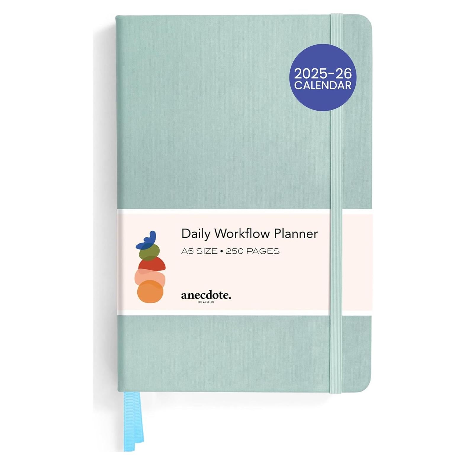 Planificador Diario Anecdote 2026 A5 Tapa Dura Azul Holandés