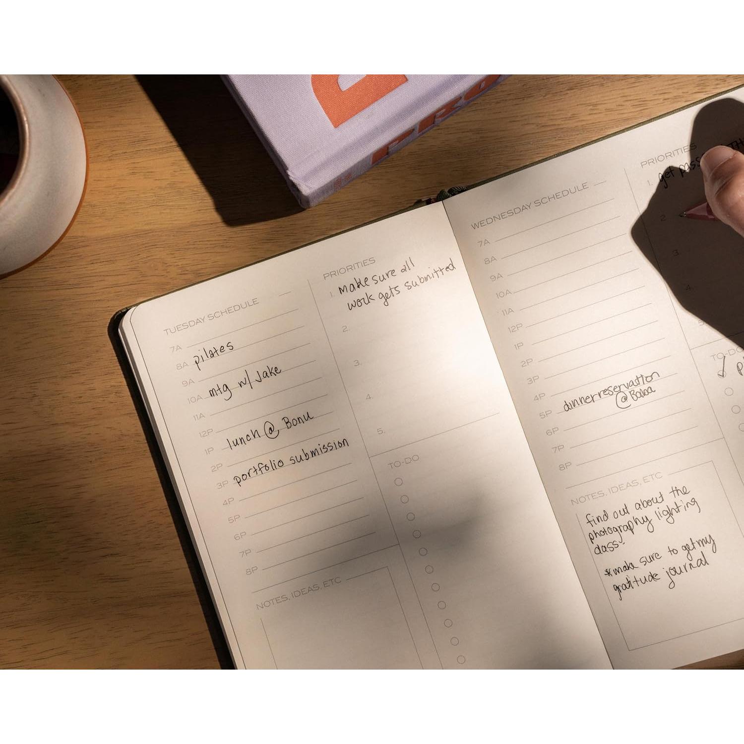 Planificador Diario Anecdote 2026 A5 Tapa Dura Azul Holandés