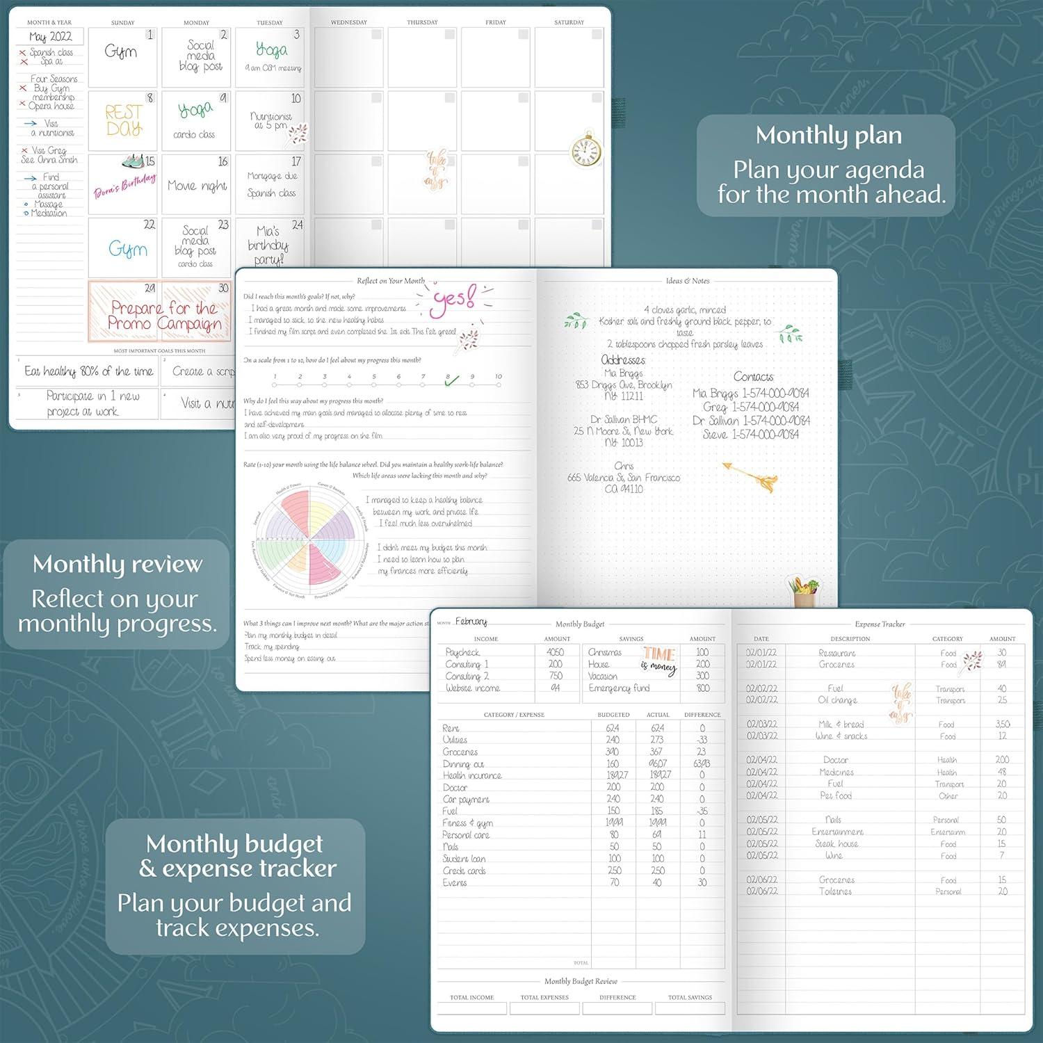 Planificador Legend Planner PRO A4 Sin Fecha Verde Oscuro