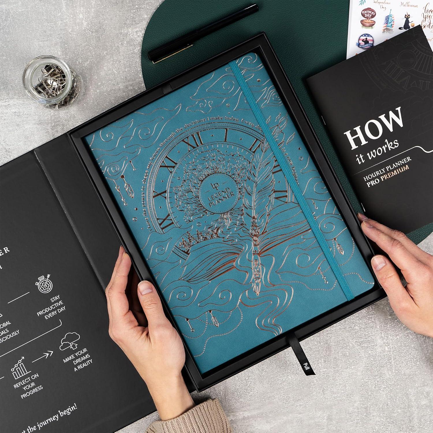 Planificador Legend Planner PRO A4 Sin Fecha Verde Oscuro