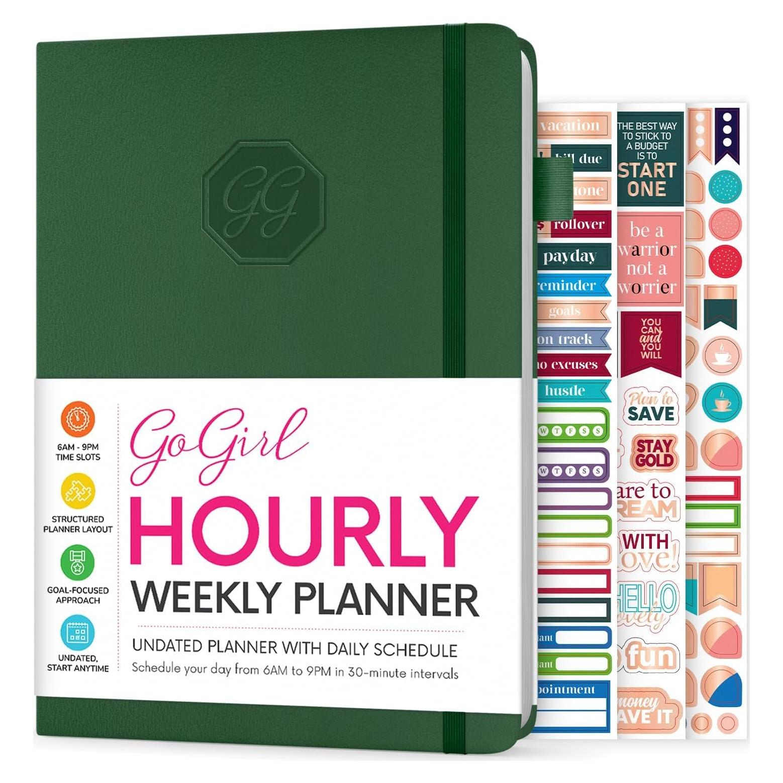 Planificador Semanal GoGirl A5 Verde Bosque - Organizador Diario