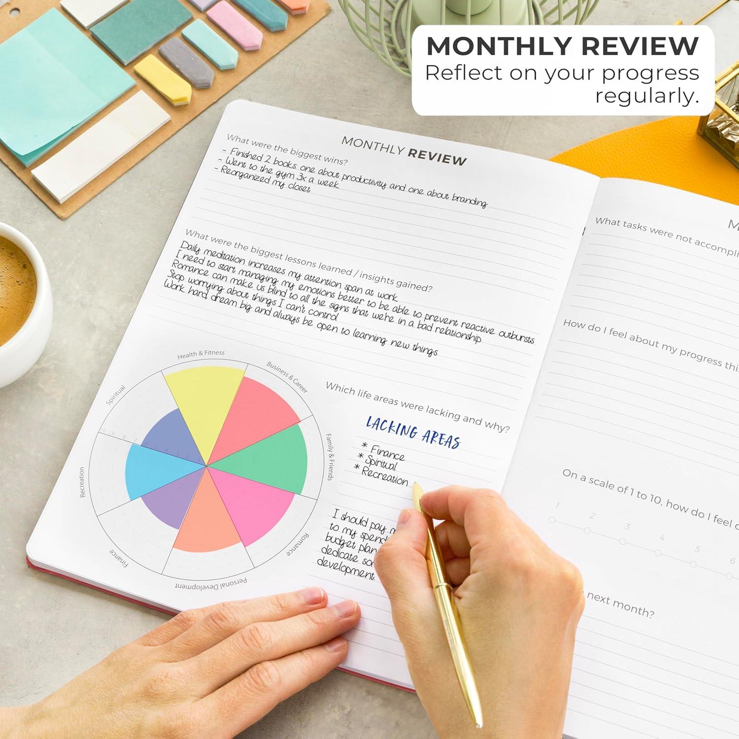 Planificador Semanal PRO Clever Fox A4 Rosa Oscuro Sin Fecha