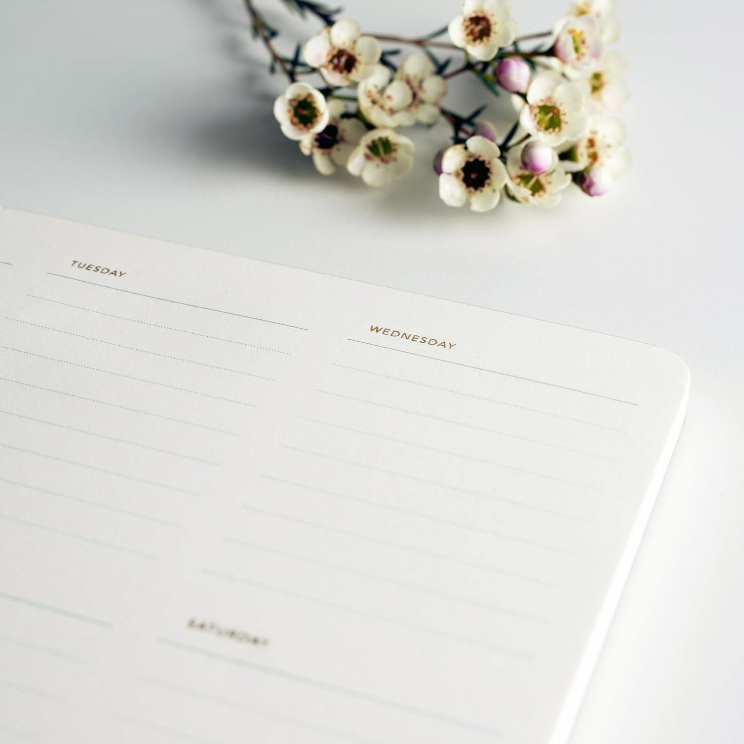 Planificador Semanal Pinesman A4 Minimalista con Foil Dorado