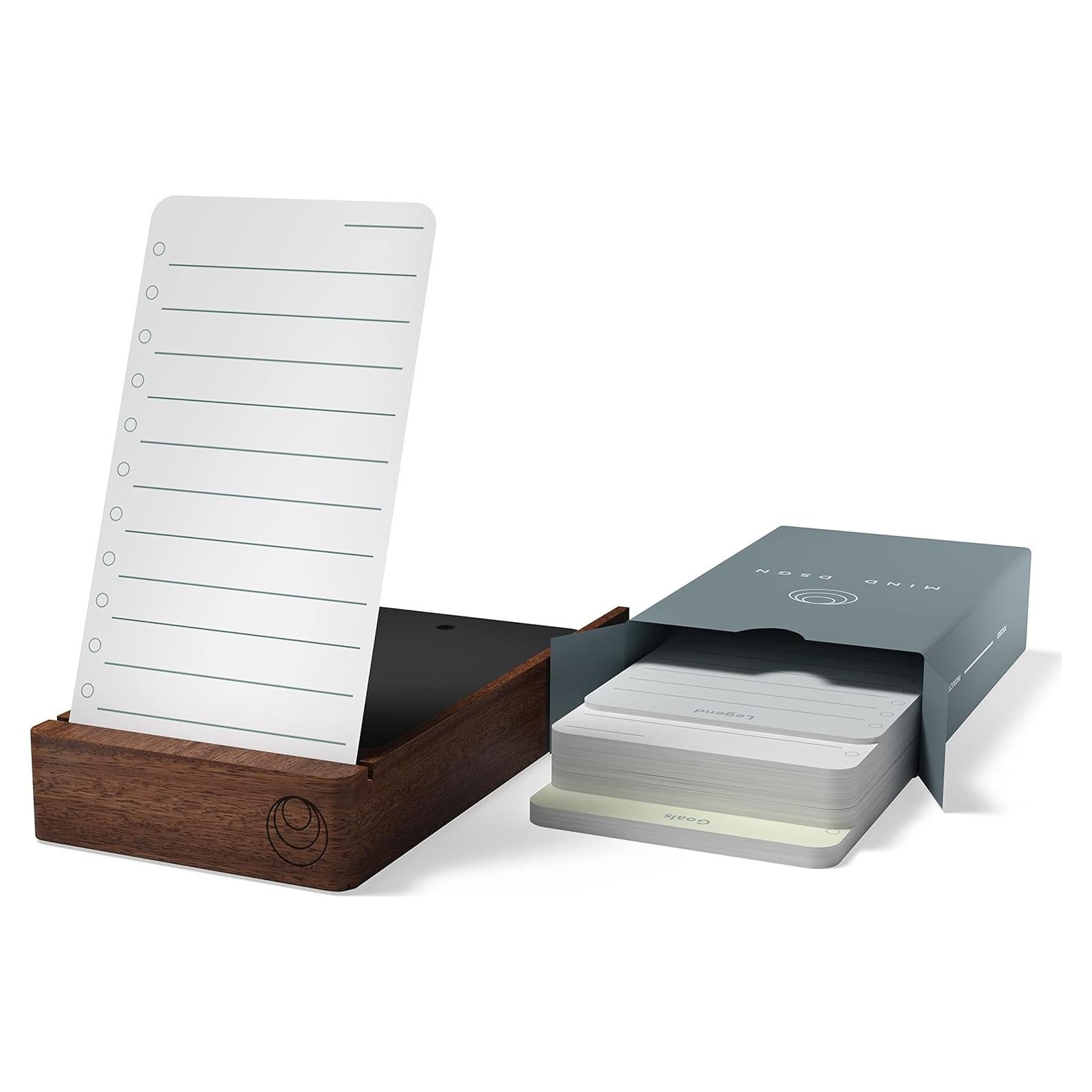 Planificador Diario Sin Fecha Mind Design - 120 Tarjetas 3x5 cm