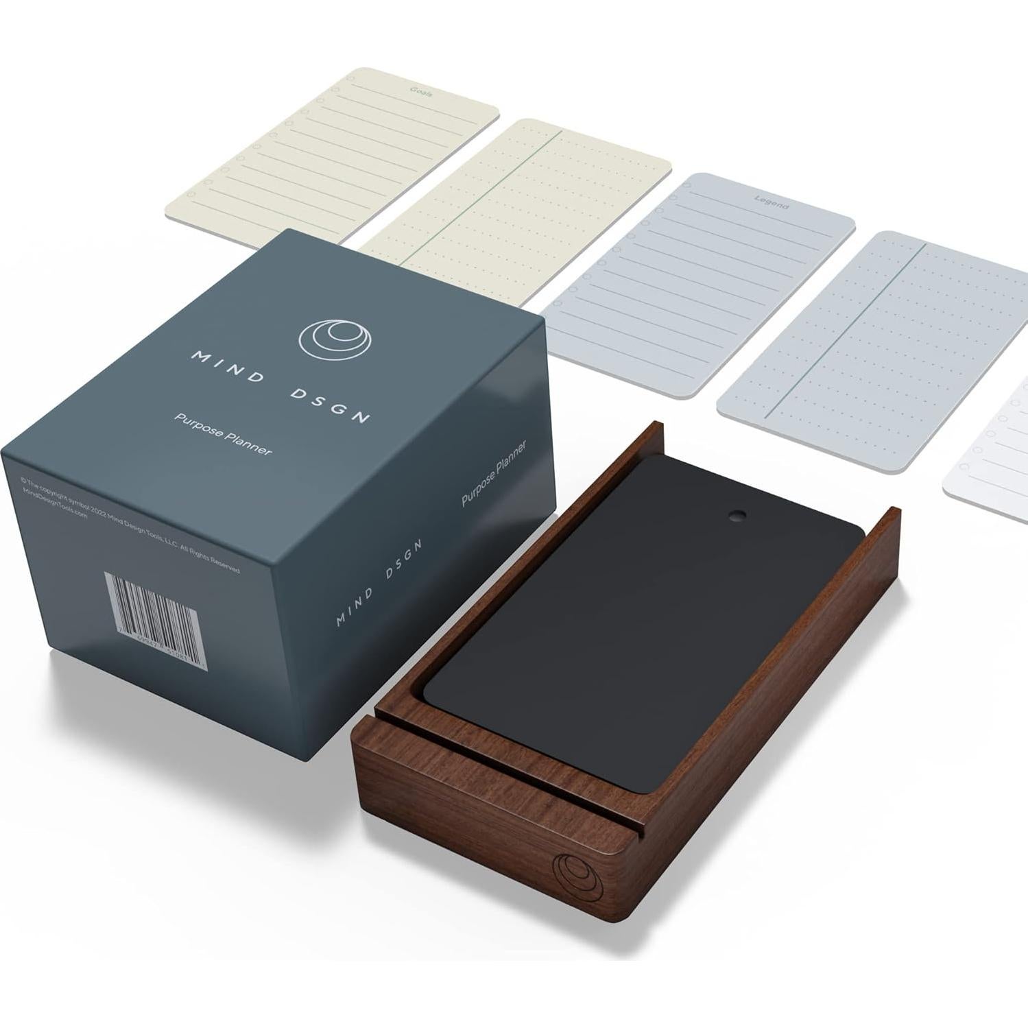 Planificador Diario Sin Fecha Mind Design - 120 Tarjetas 3x5 cm