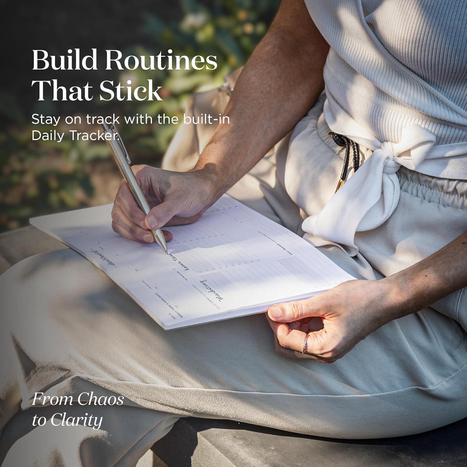 Bloc de Notas Semanal Ink+Volt A4 52 Hojas No Datadas