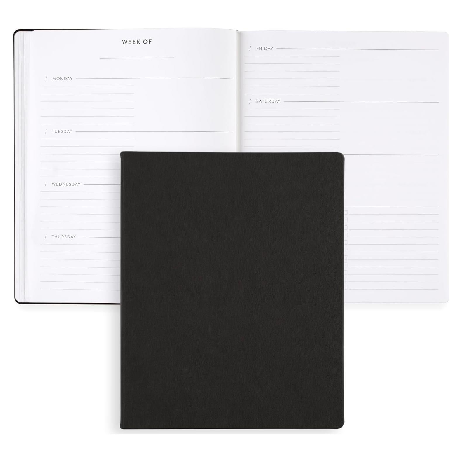 Planificador Enfocado Sin Fecha Erin Condren 20.3x25.4 cm Negro