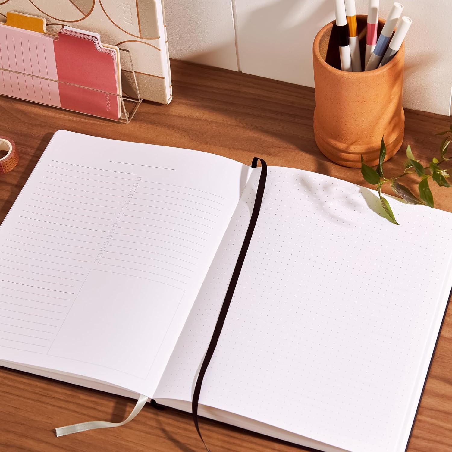 Planificador Enfocado Sin Fecha Erin Condren 20.3x25.4 cm Negro