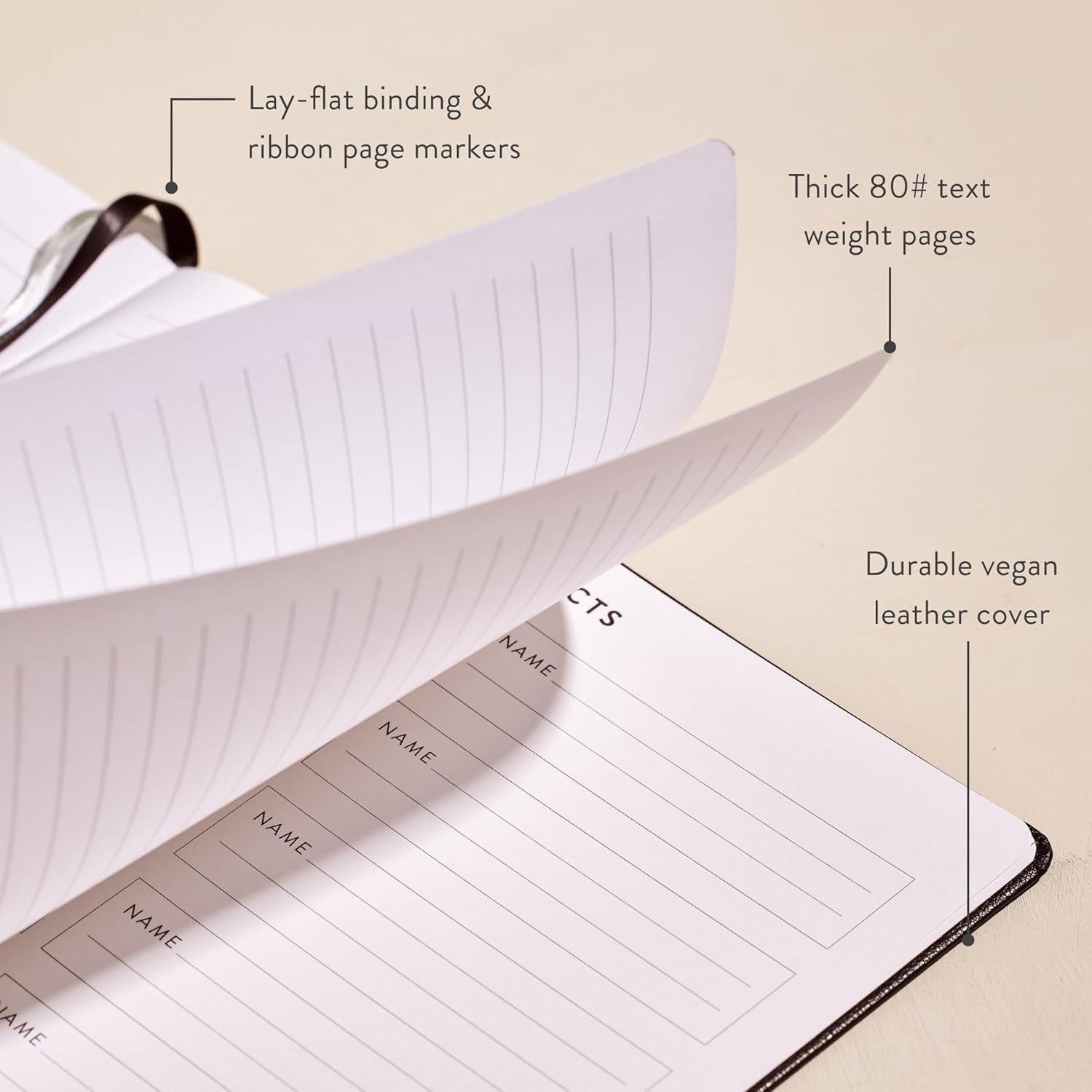 Planificador Enfocado Sin Fecha Erin Condren 20.3x25.4 cm Negro