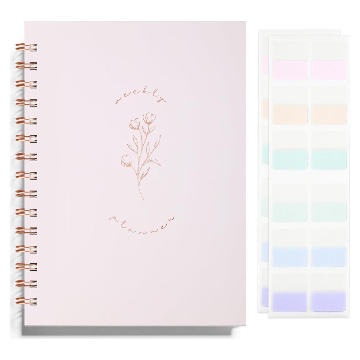 Planificador Semanal y Mensual LONLAT Rosa 15.5x21.3 cm