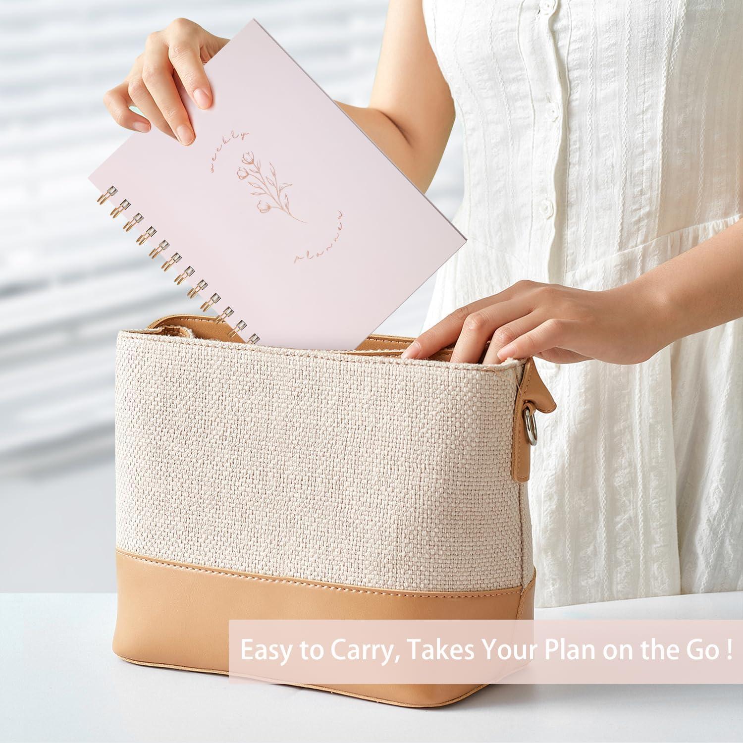 Planificador Semanal y Mensual LONLAT Rosa 15.5x21.3 cm