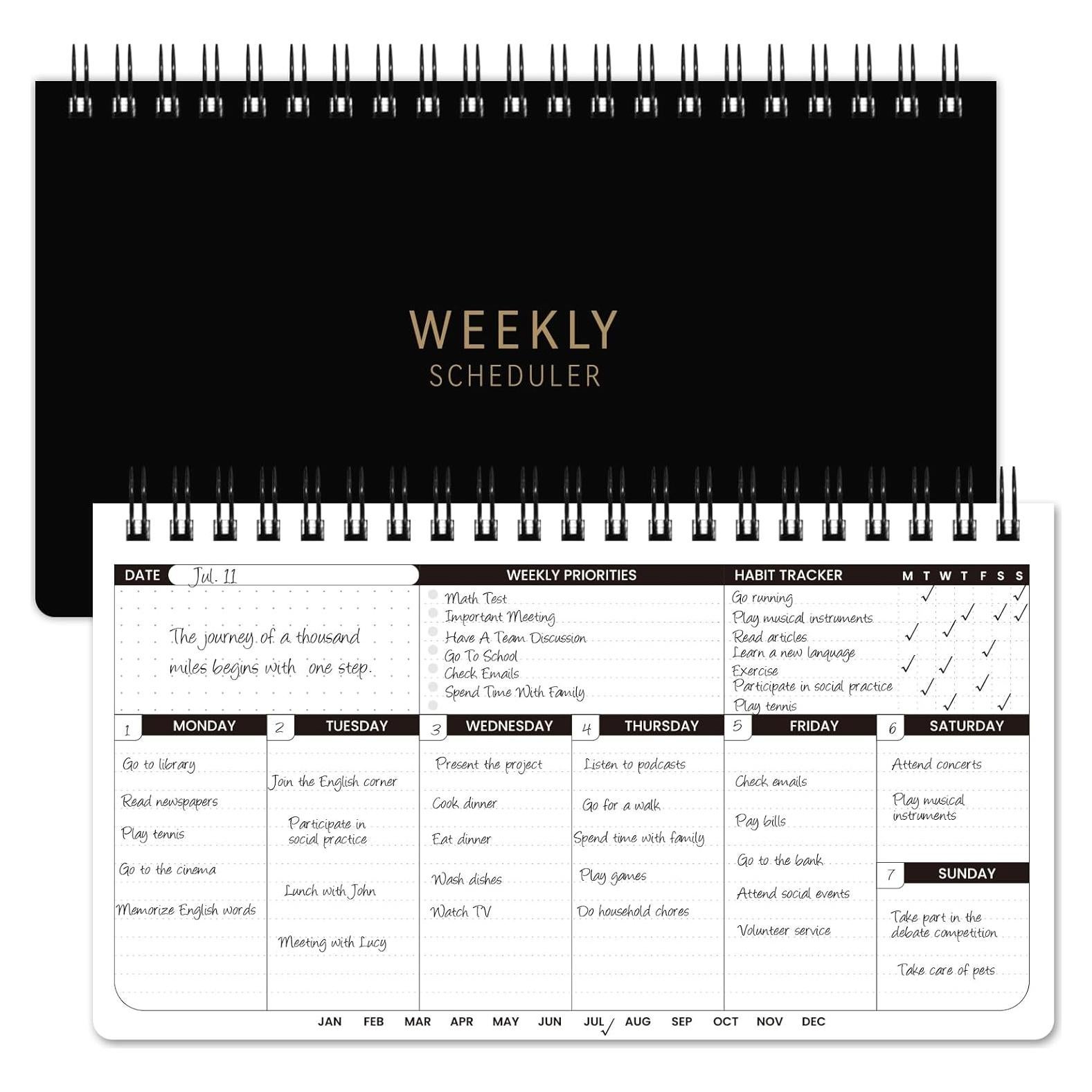 Planificador Semanal No Datado Youthamazing 28.4x16 cm 55 Semanas