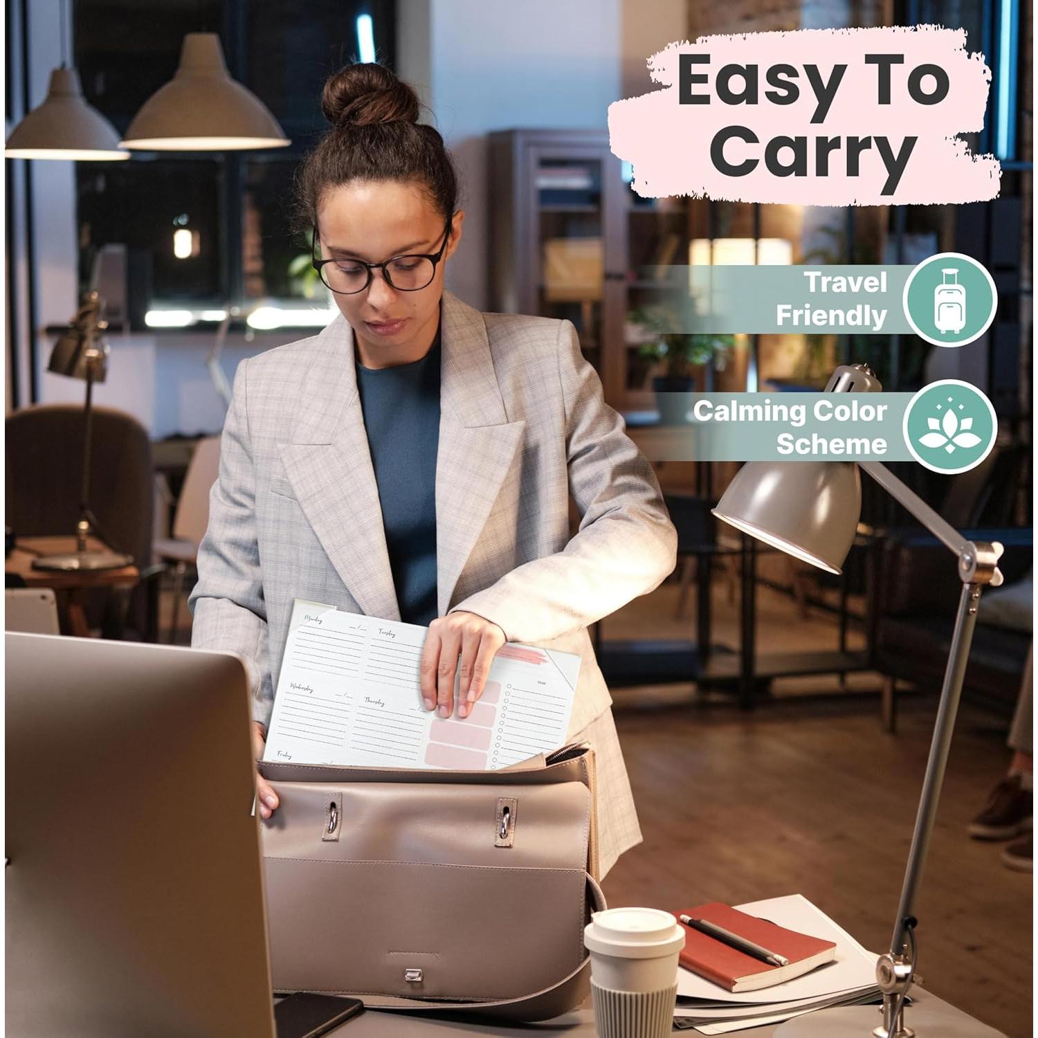 Planificador Semanal Sin Fecha FABOXY 52 Hojas 25.4x20.3cm