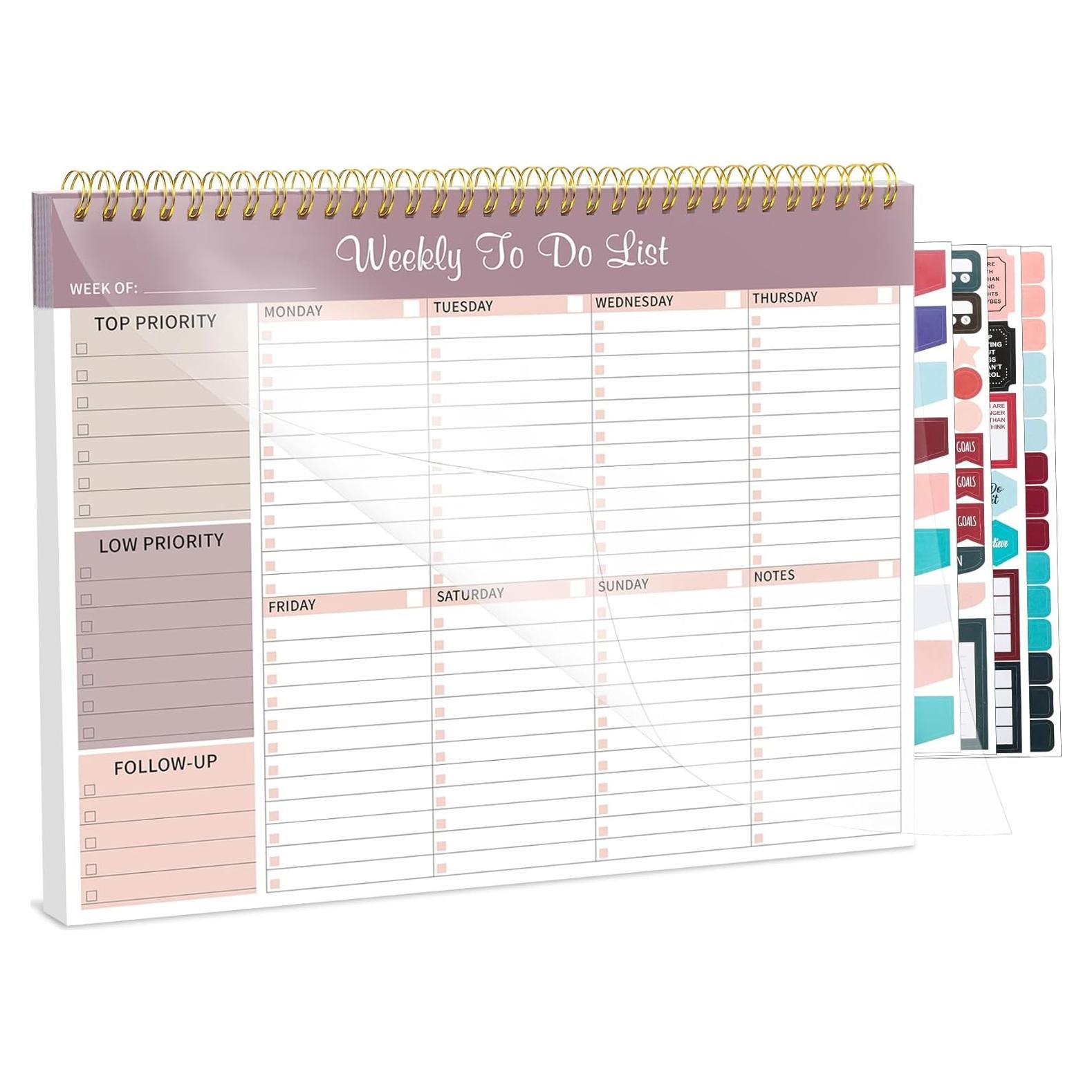 Planificador Semanal Thboxes Lila 21.6x27.9cm 52 Hojas