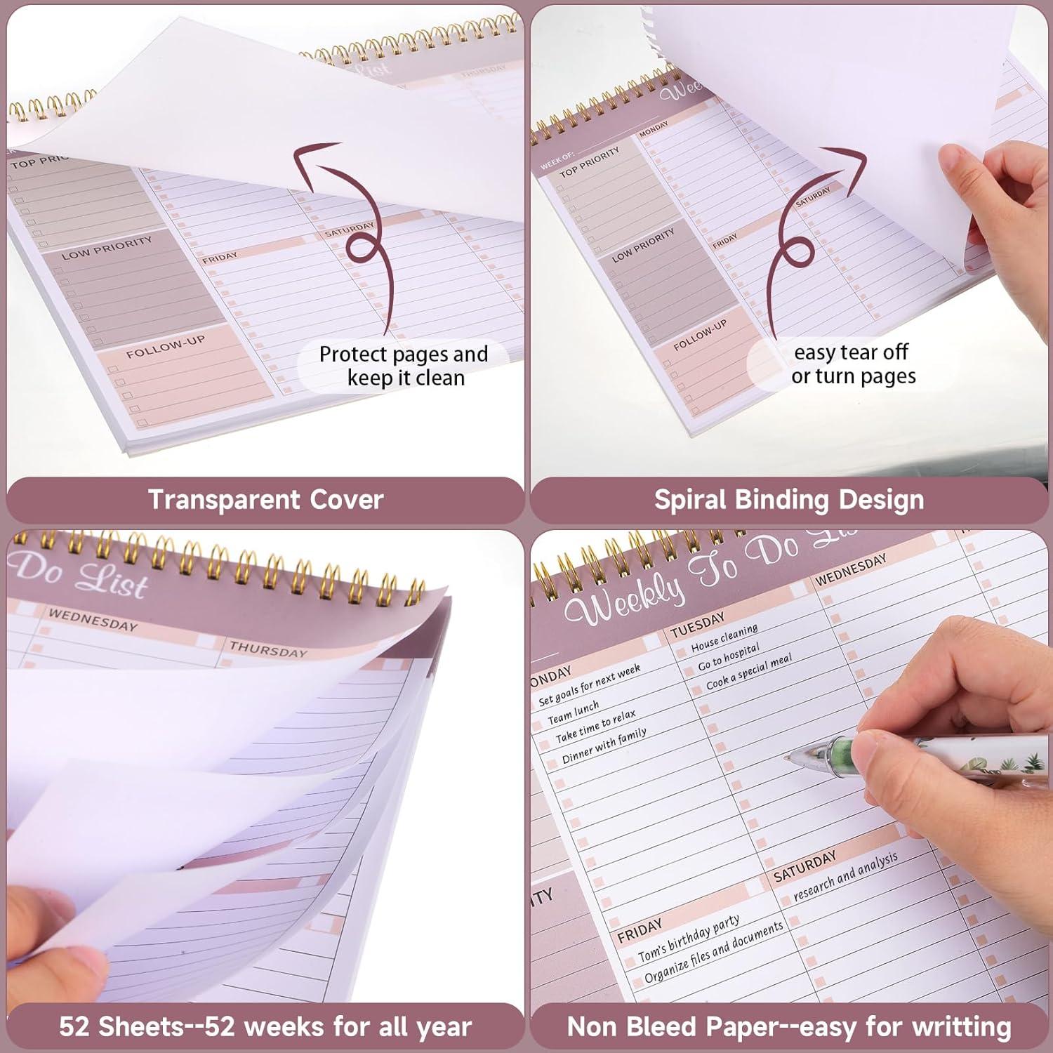 Planificador Semanal Thboxes Lila 21.6x27.9cm 52 Hojas