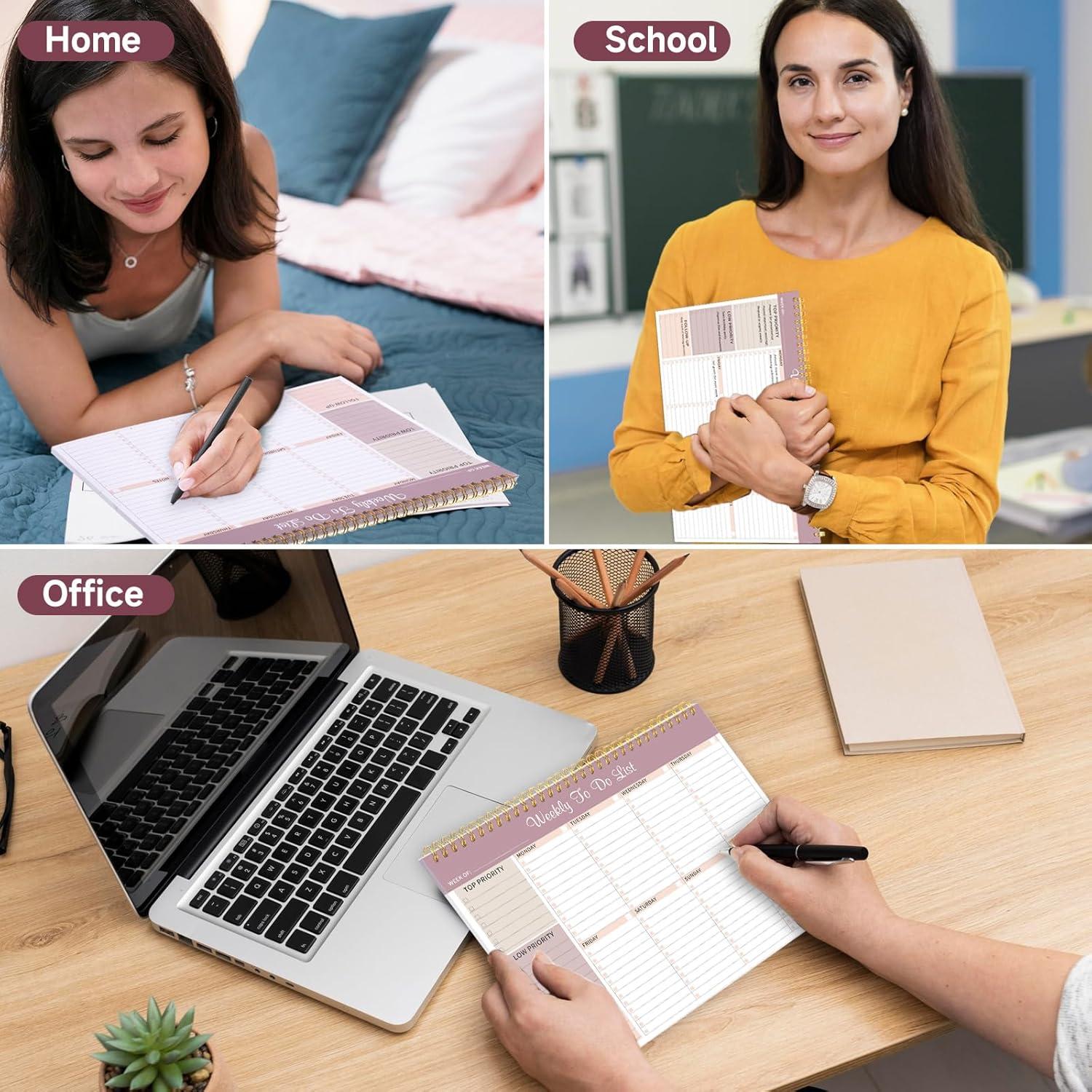 Planificador Semanal Thboxes Lila 21.6x27.9cm 52 Hojas