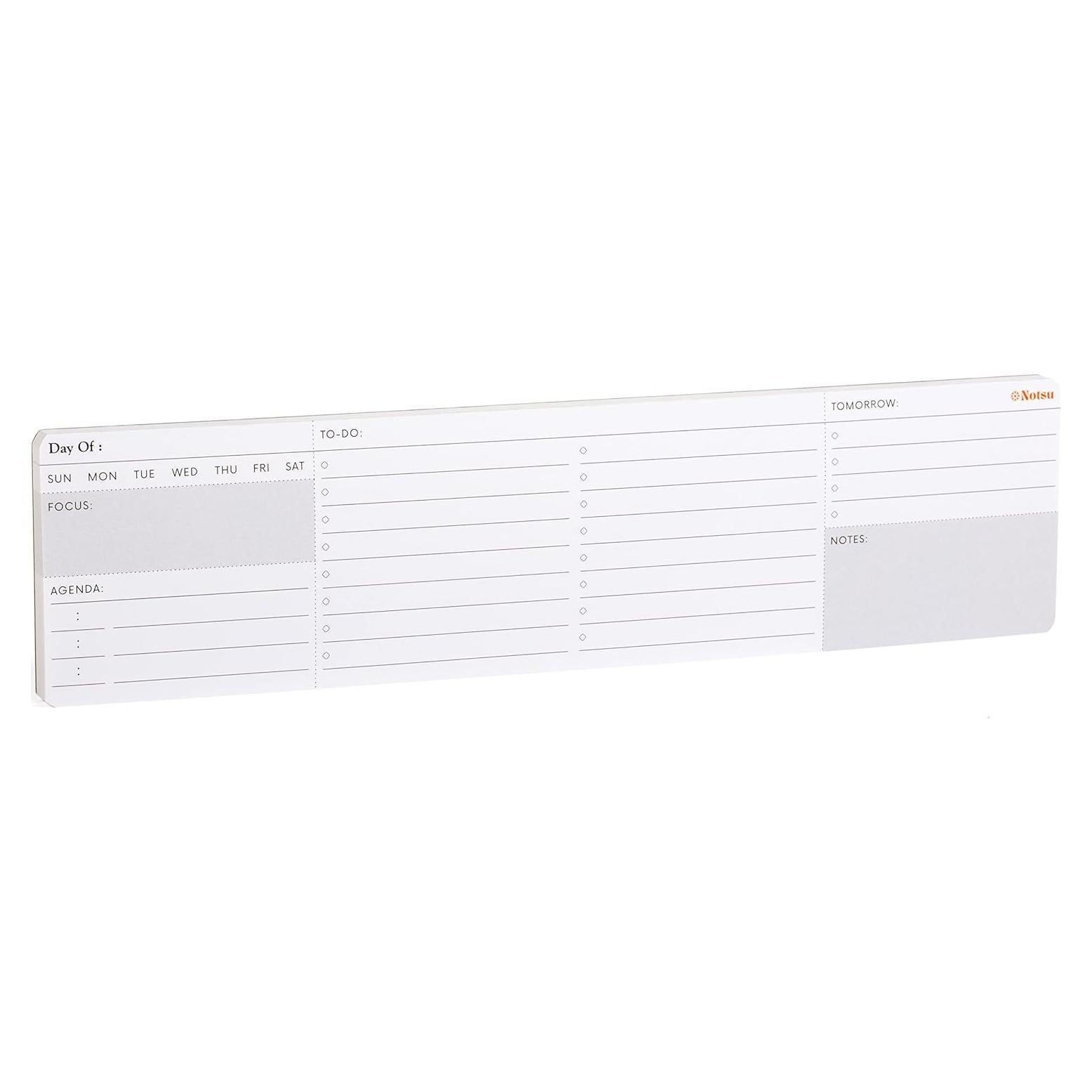 Planificador Diario Notsu Notepad Lite 30.5x7.6cm Minimalista
