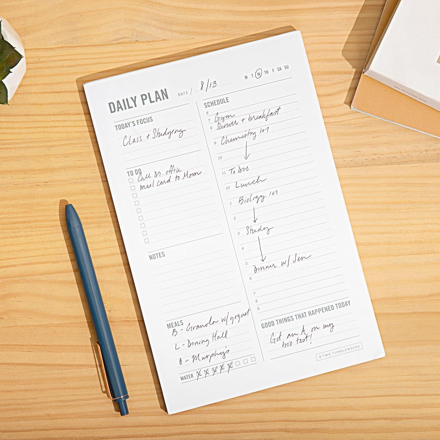 Bloc de Notas Planificador Diario Two Tumbleweeds 50 Hojas