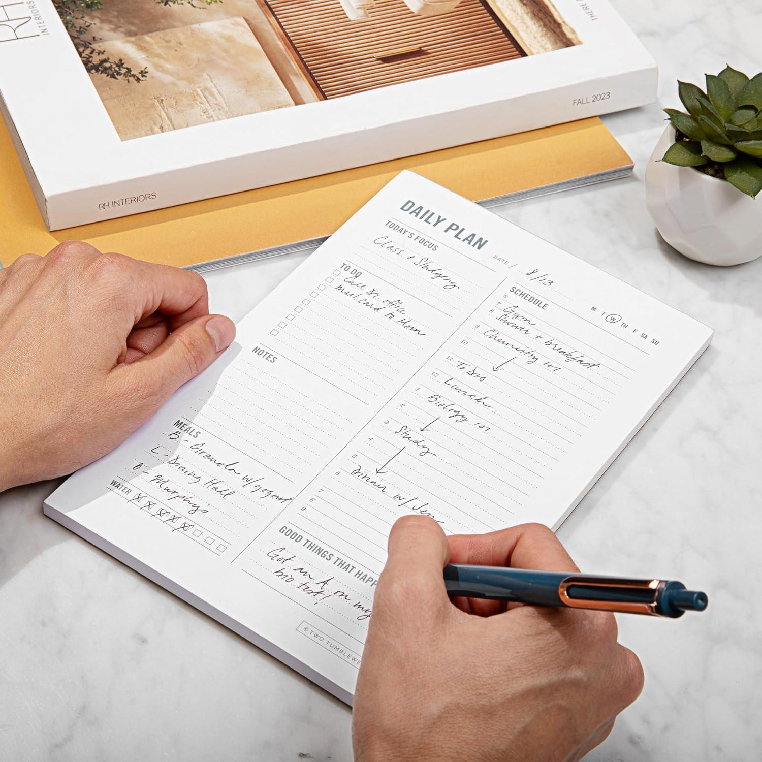 Bloc de Notas Planificador Diario Two Tumbleweeds 50 Hojas